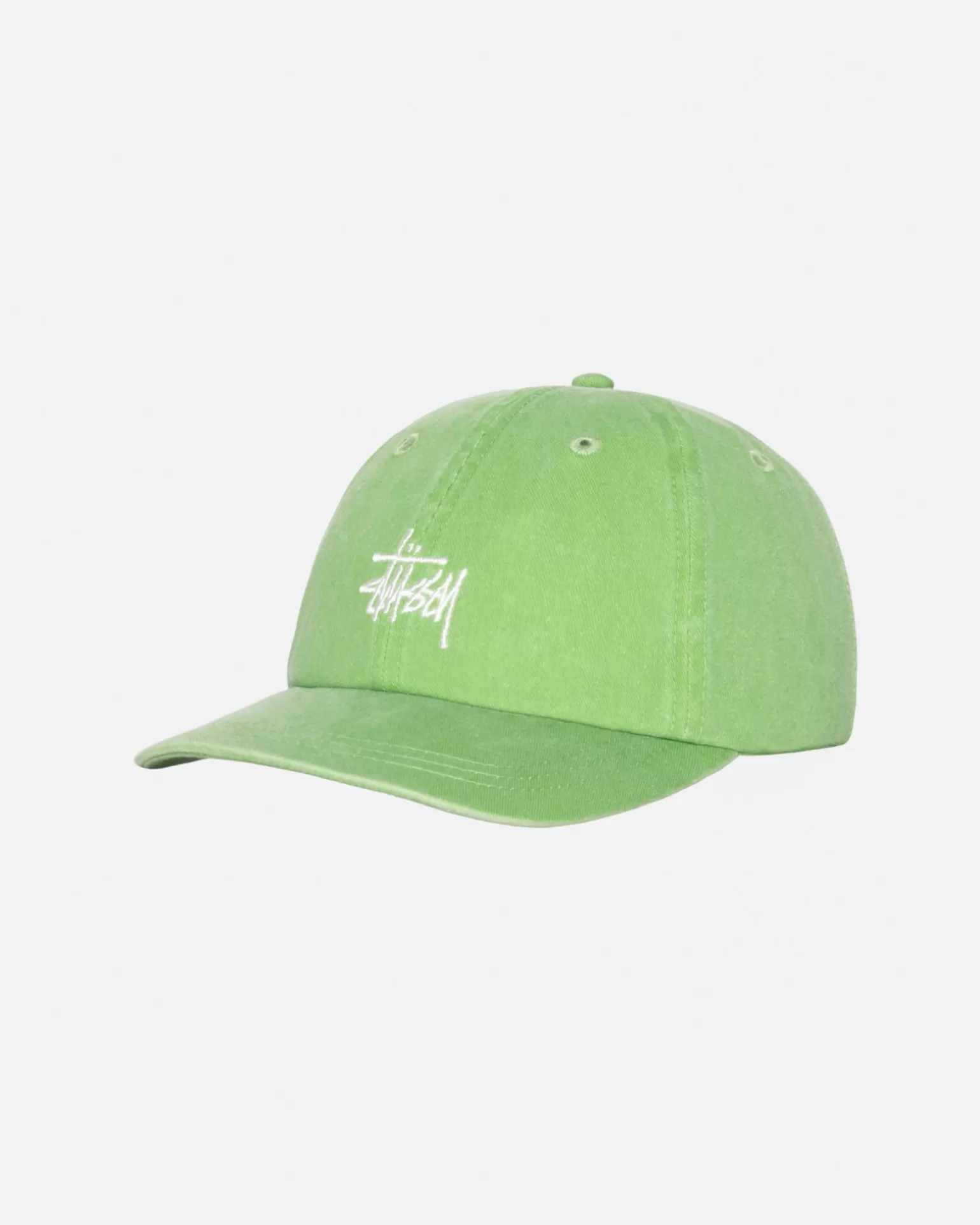 Hot Stüssy LOW PROFILE BASIC WASHED STRAPBACK Brocolli