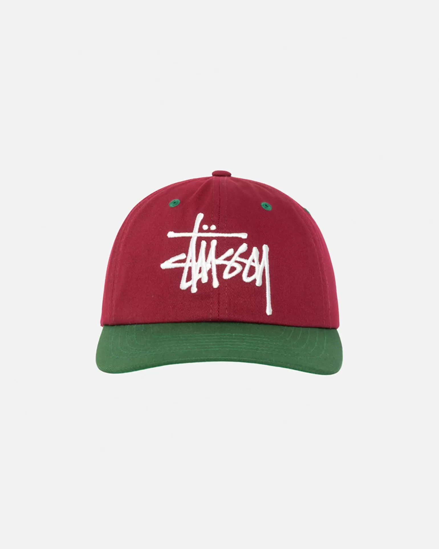 Sale Stüssy LOW PROFILE BIG BASIC SNAPBACK Maroon