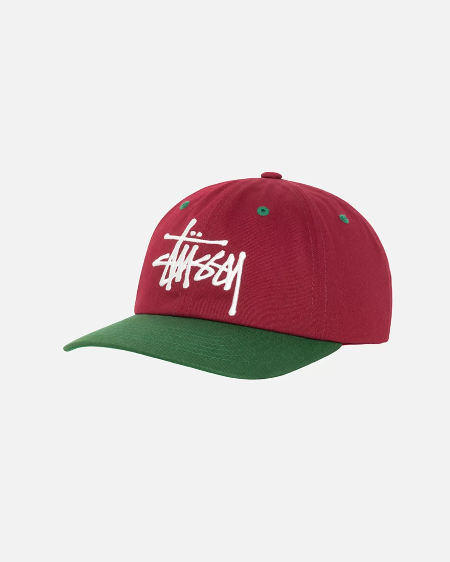 Sale Stüssy LOW PROFILE BIG BASIC SNAPBACK Maroon