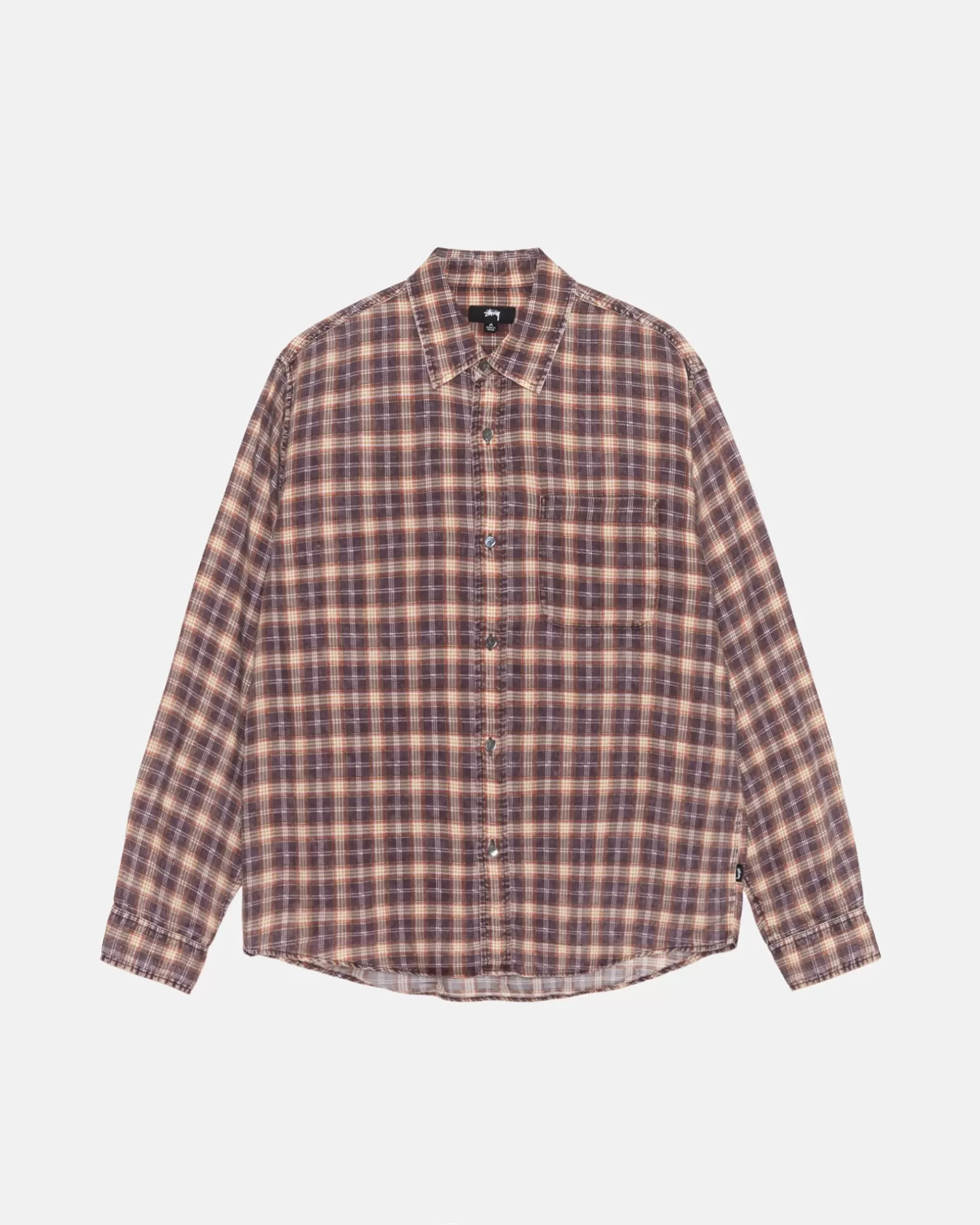 Sale Stüssy MATTHEW SHIRT PRINTED PLAID Brick