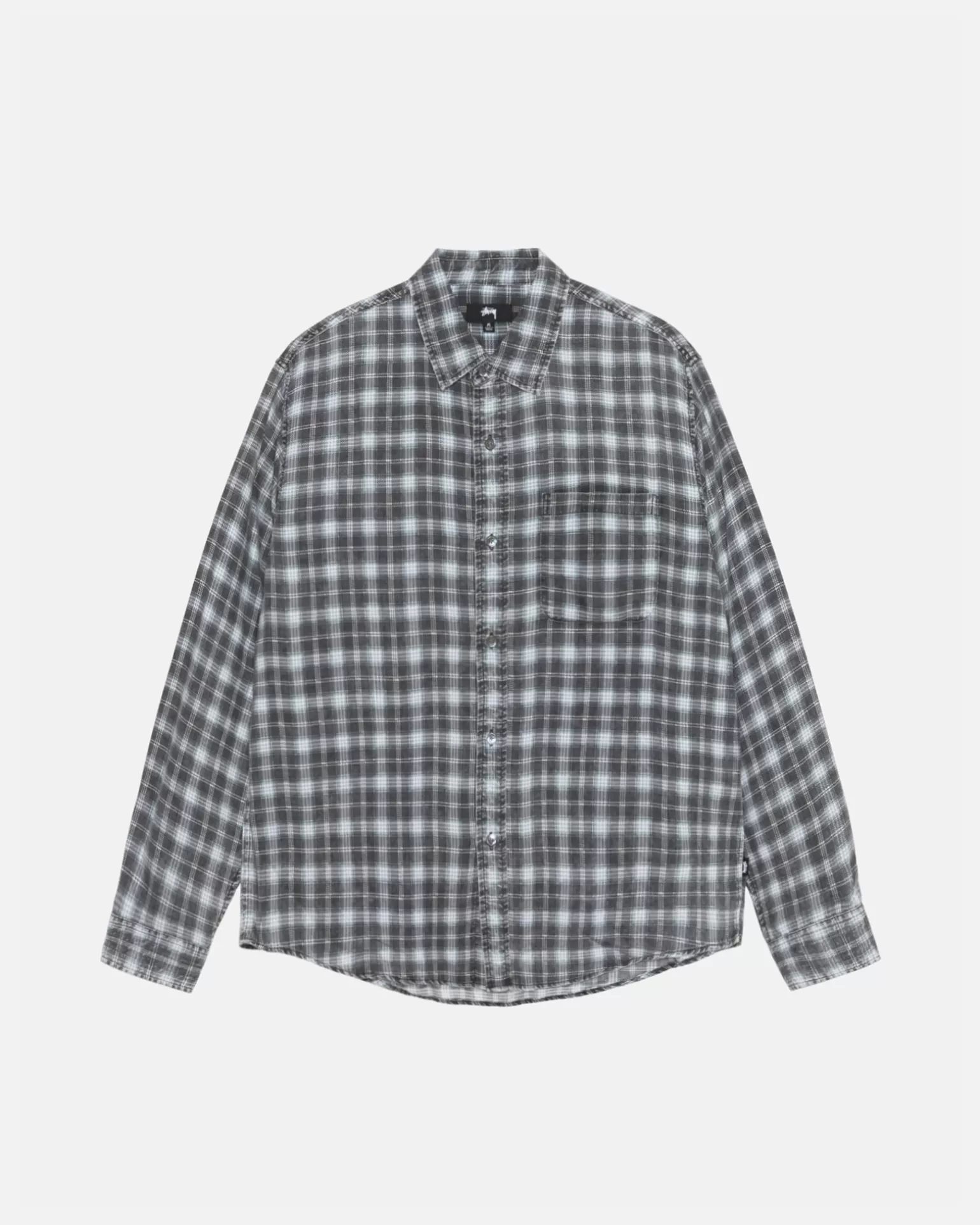 Shop Stüssy MATTHEW SHIRT PRINTED PLAID Blue