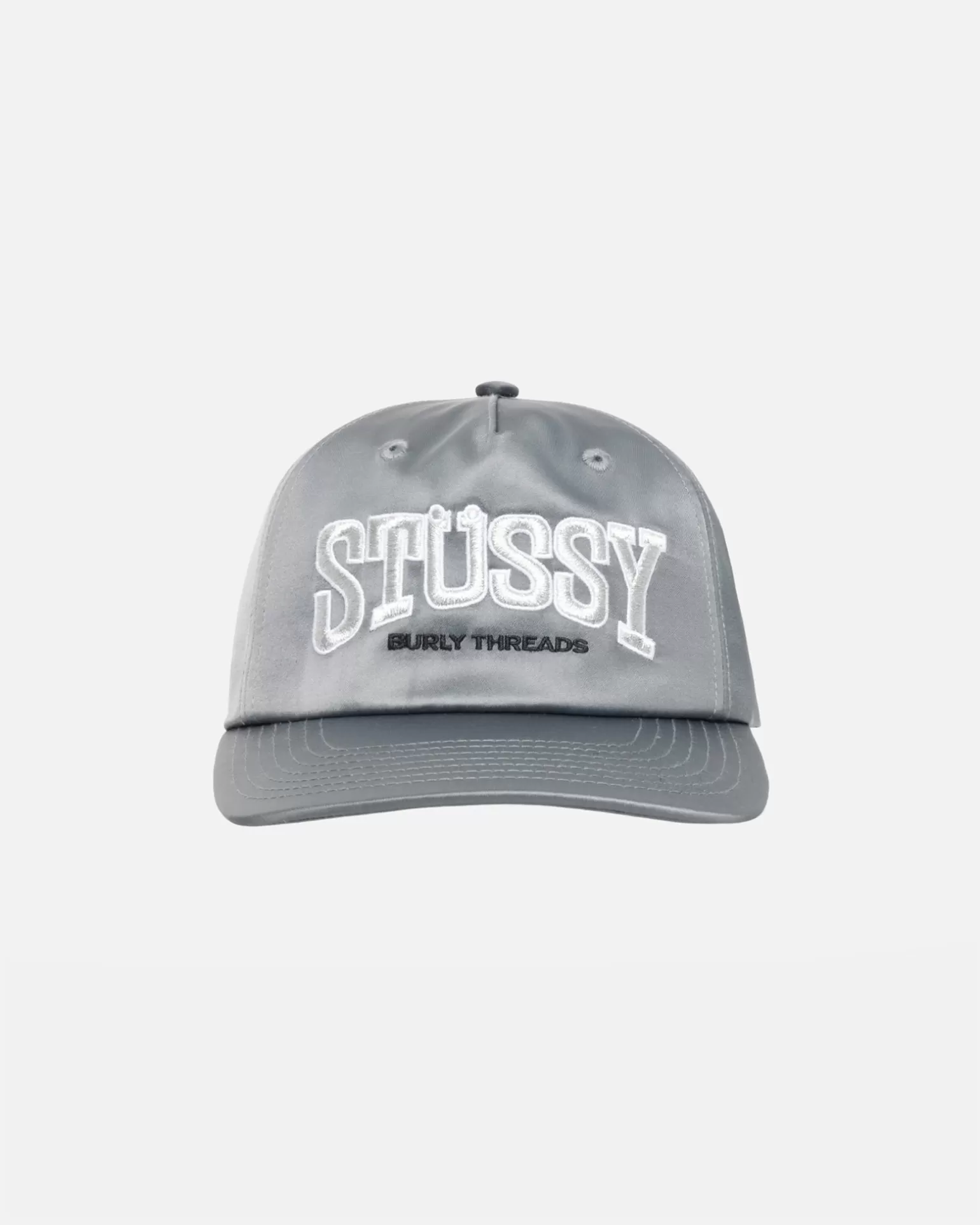 Cheap Stüssy MID DEPTH BURLY THREADS SNAPBACK Grey