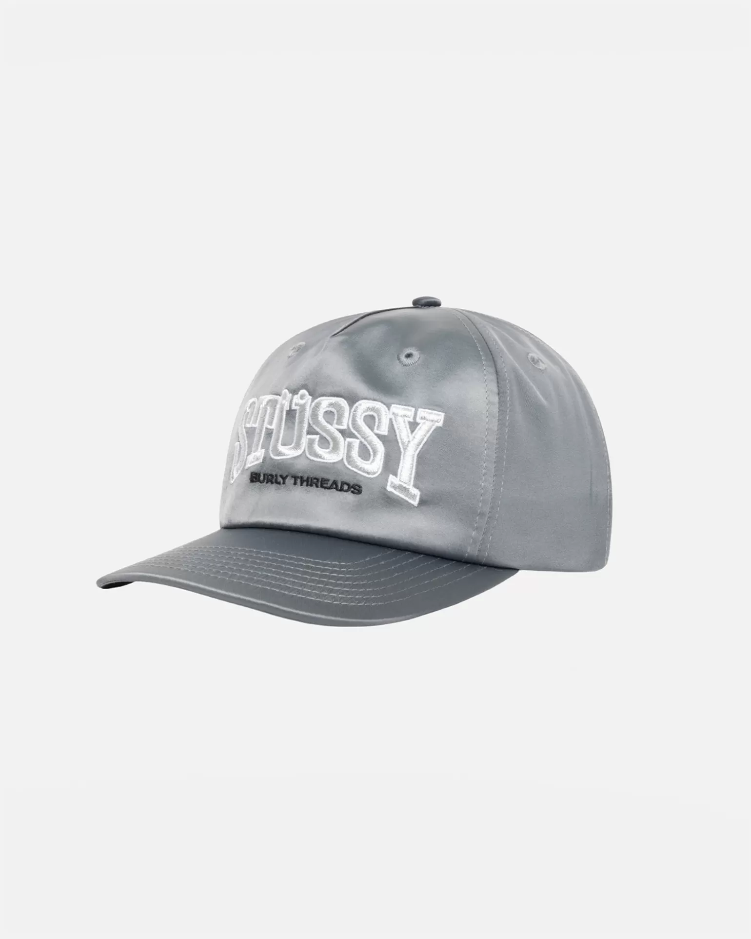 Cheap Stüssy MID DEPTH BURLY THREADS SNAPBACK Grey