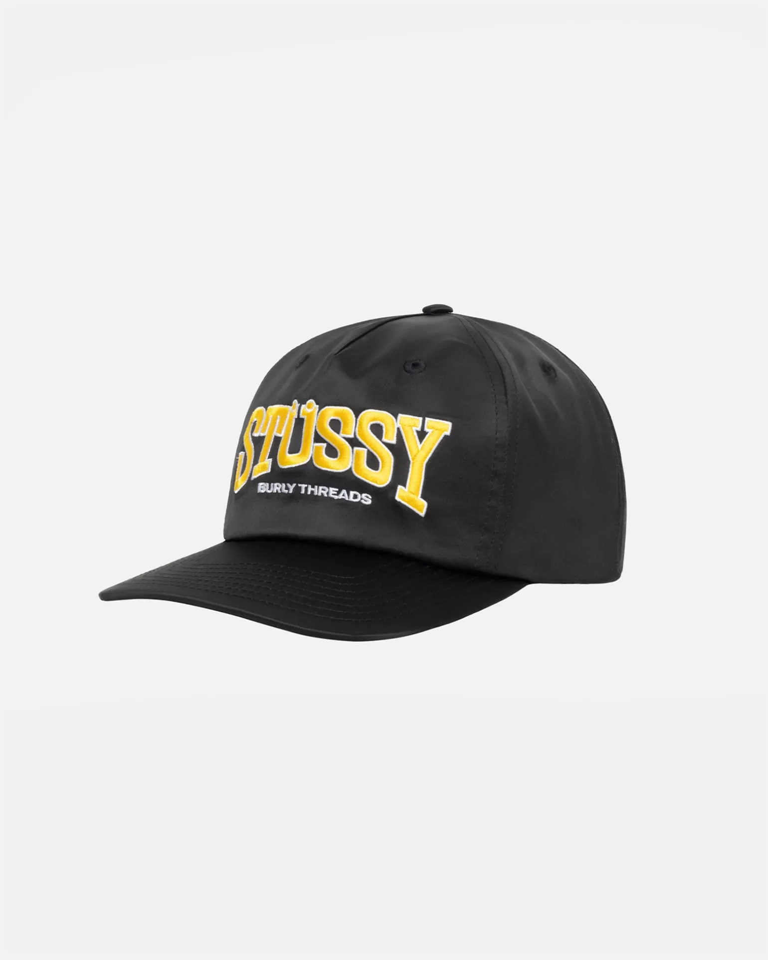 Hot Stüssy MID DEPTH BURLY THREADS SNAPBACK Black