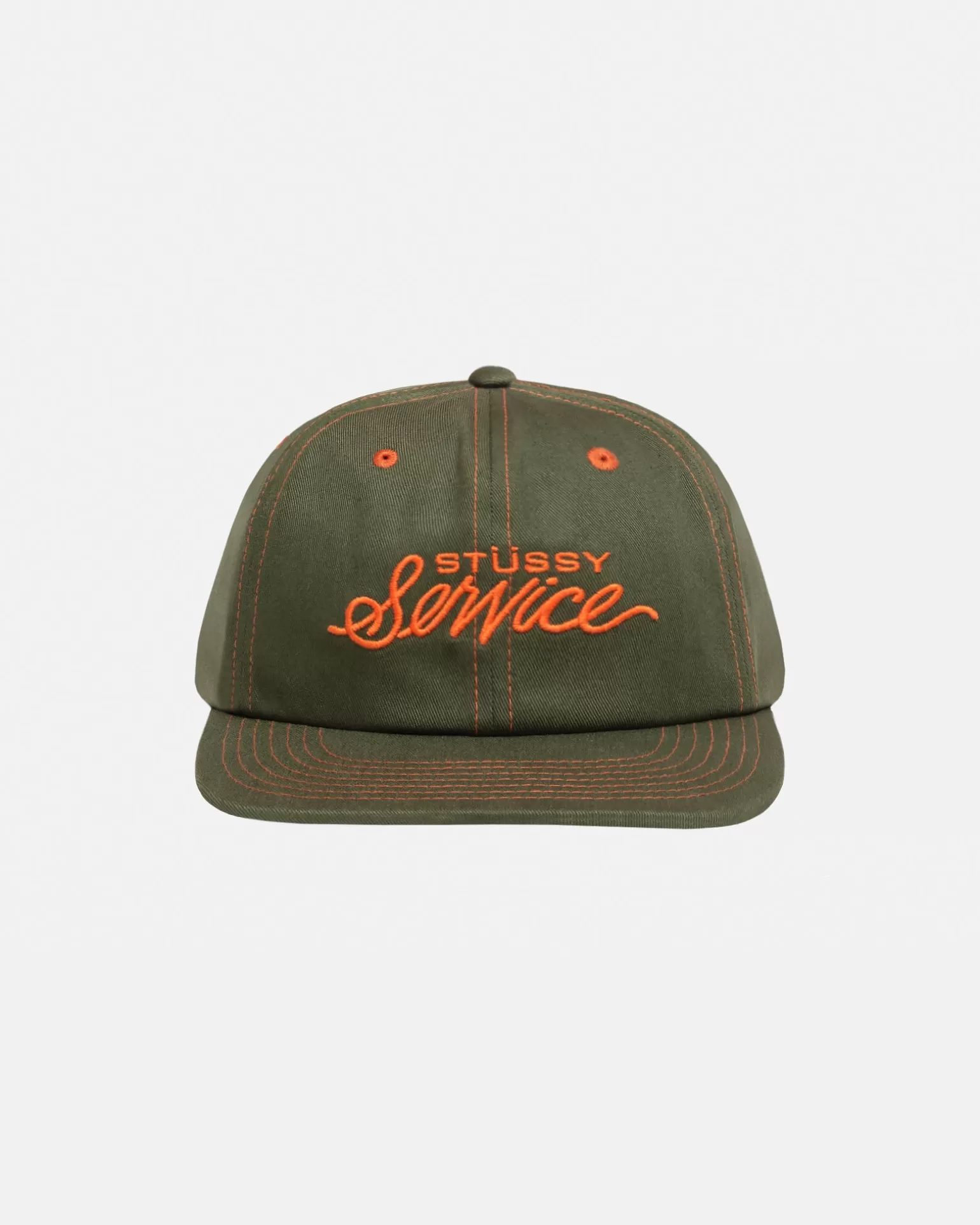 Sale Stüssy MID DEPTH STÜSSY SERVICE STRAPBACK Deep Olive