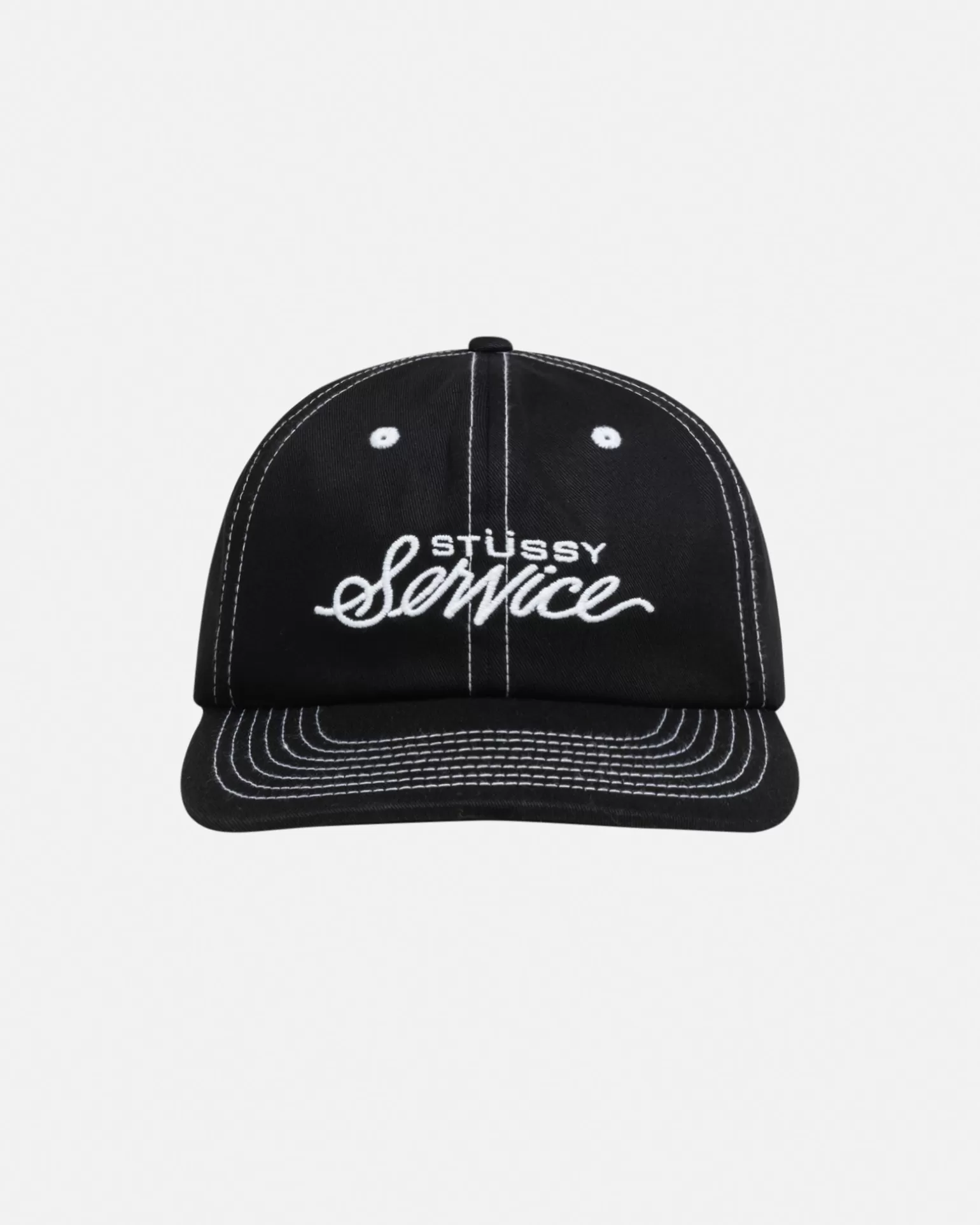 Outlet Stüssy MID DEPTH STÜSSY SERVICE STRAPBACK True Black