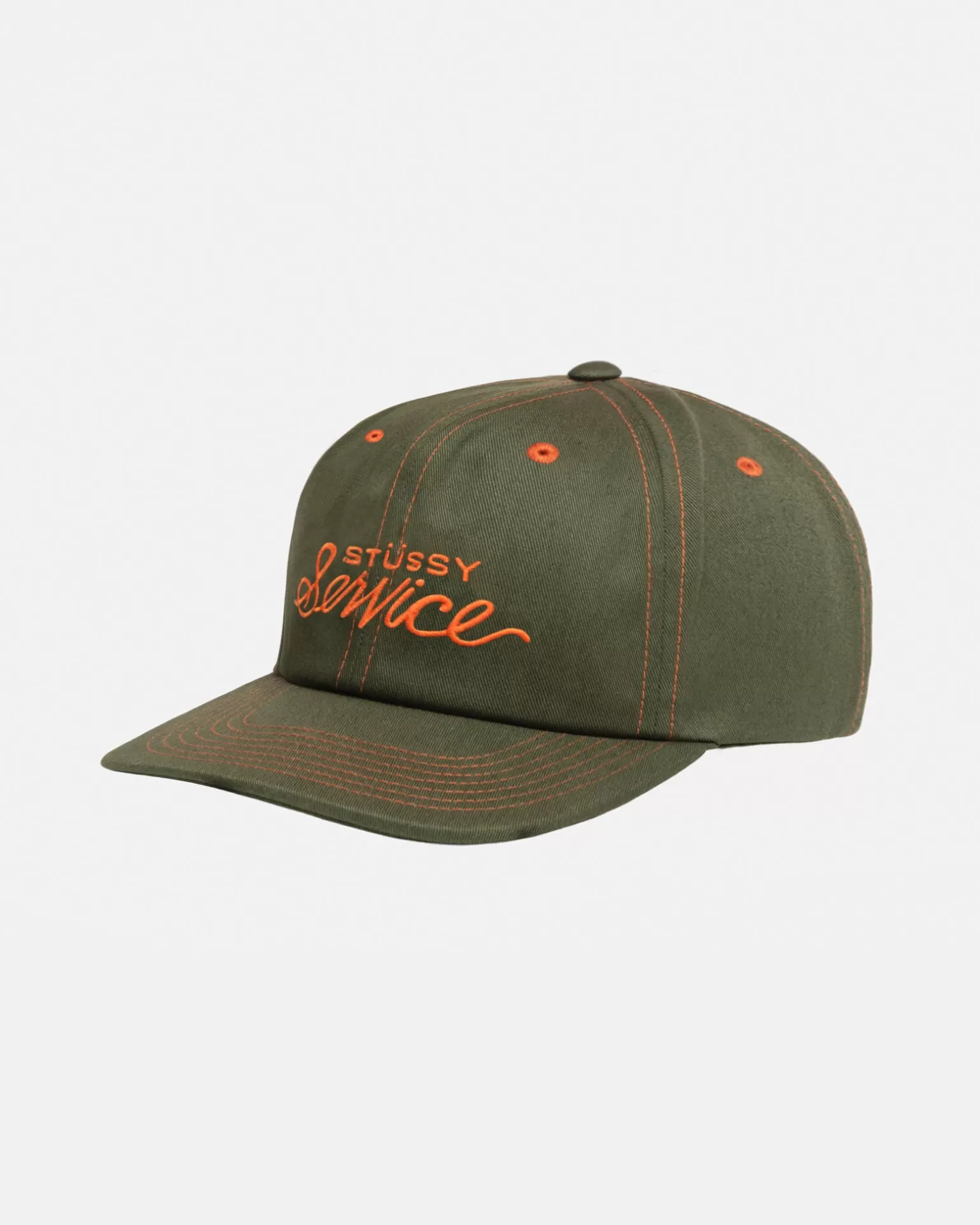 Sale Stüssy MID DEPTH STÜSSY SERVICE STRAPBACK Deep Olive