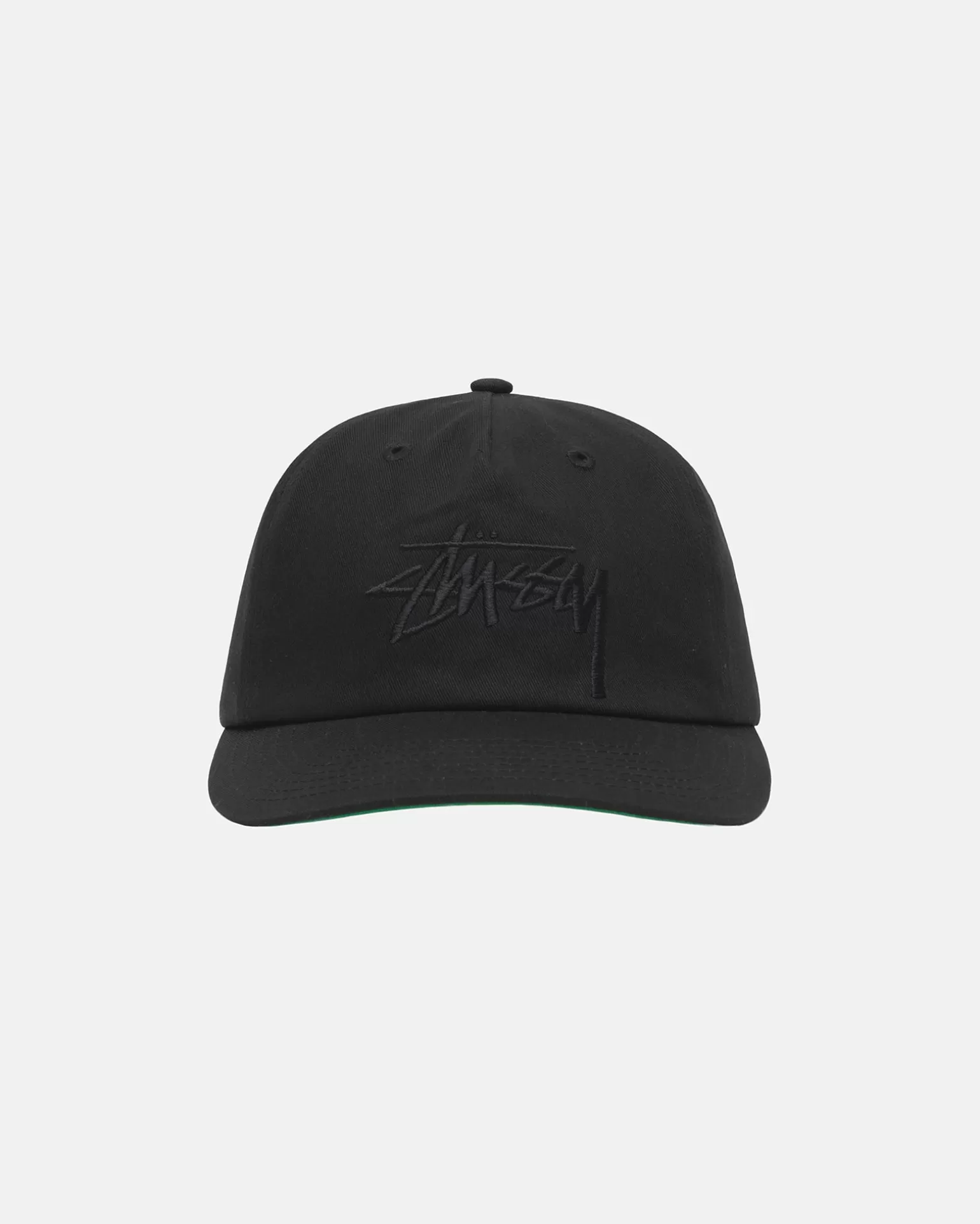 Clearance Stüssy MID-DEPTH BIG STOCK SNAPBACK Black