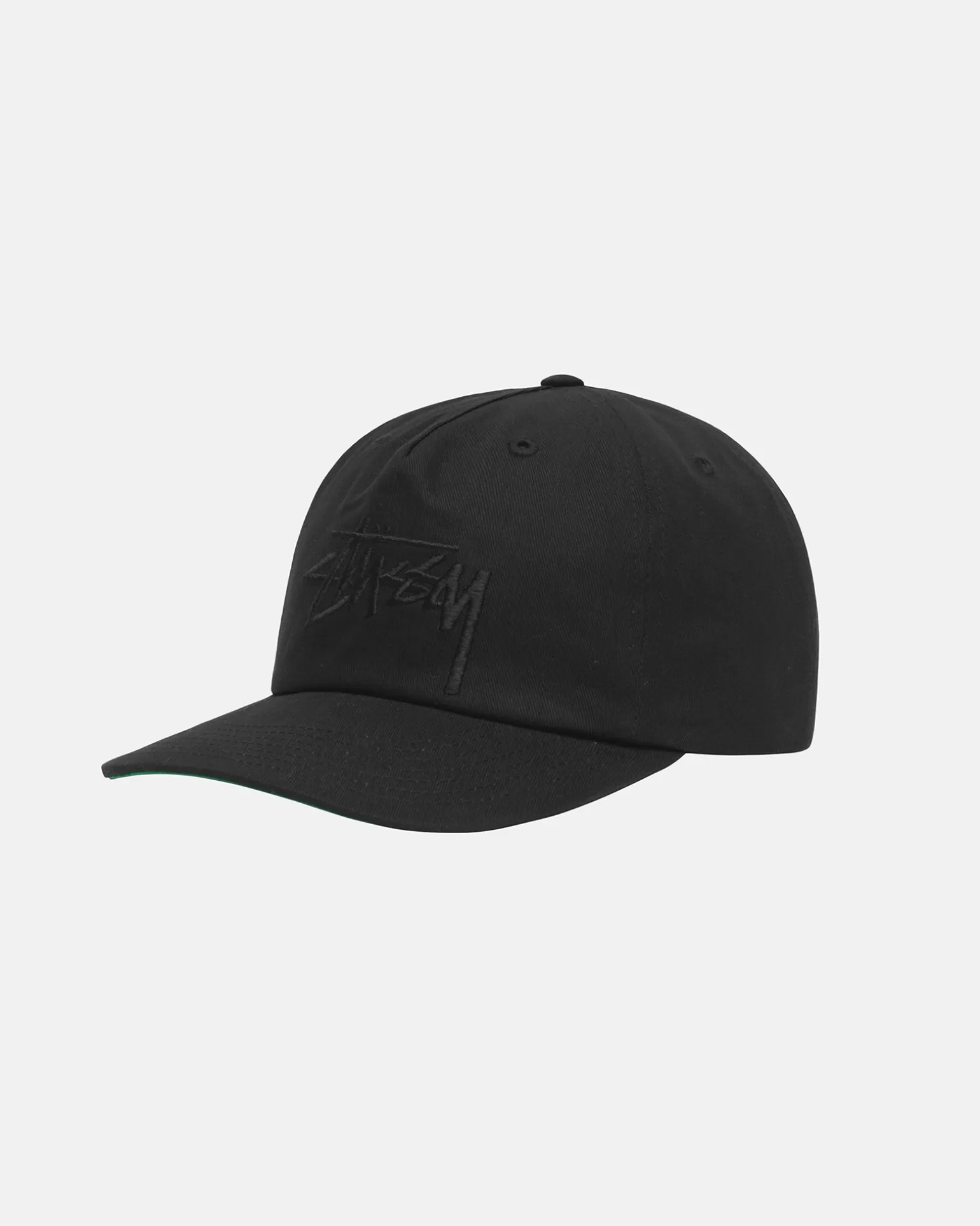 Clearance Stüssy MID-DEPTH BIG STOCK SNAPBACK Black