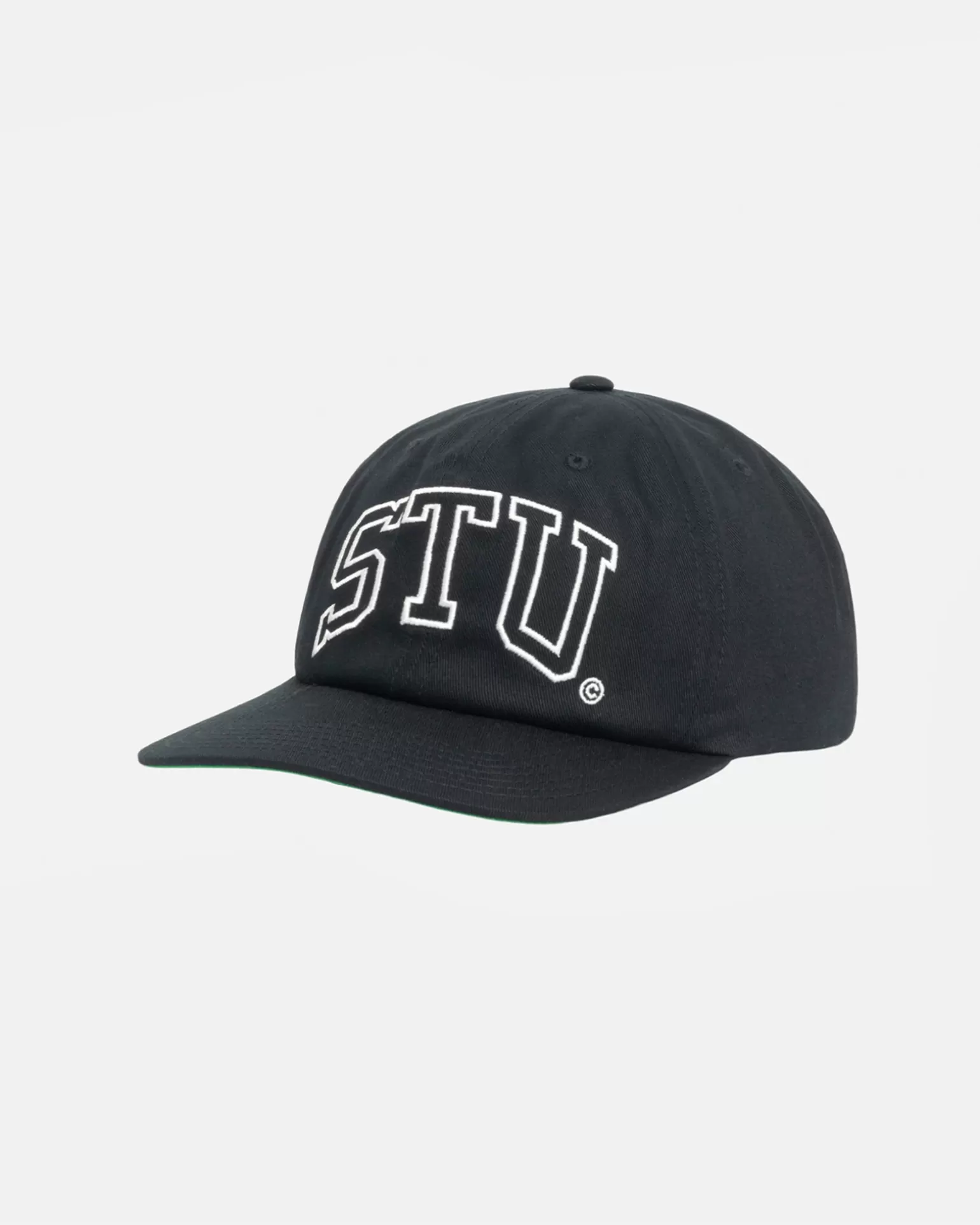Best Sale Stüssy MID-DEPTH STU ARCH STRAPBACK Shadow Black