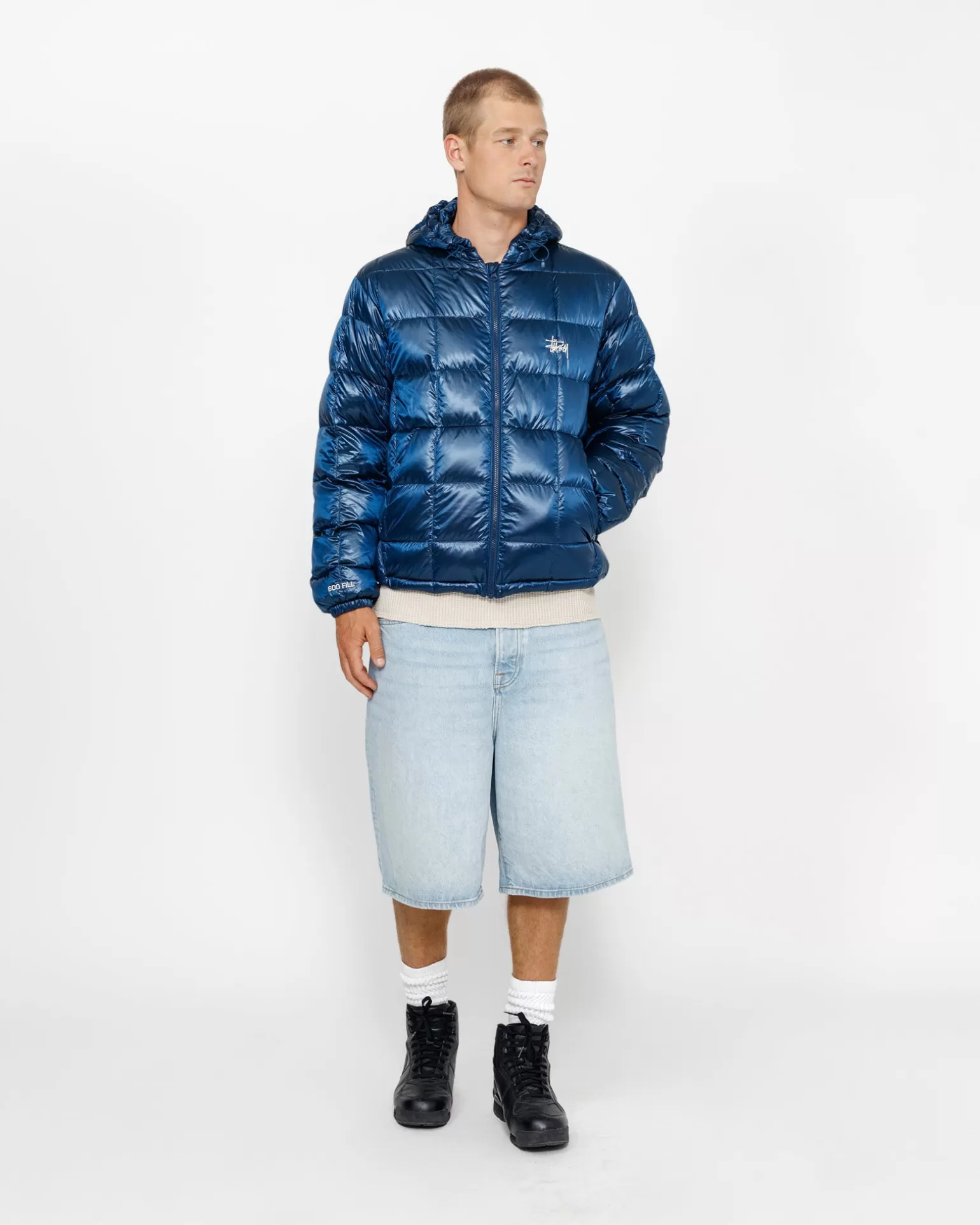 Hot Stüssy MIDWEIGHT HOODED PUFFER Royal