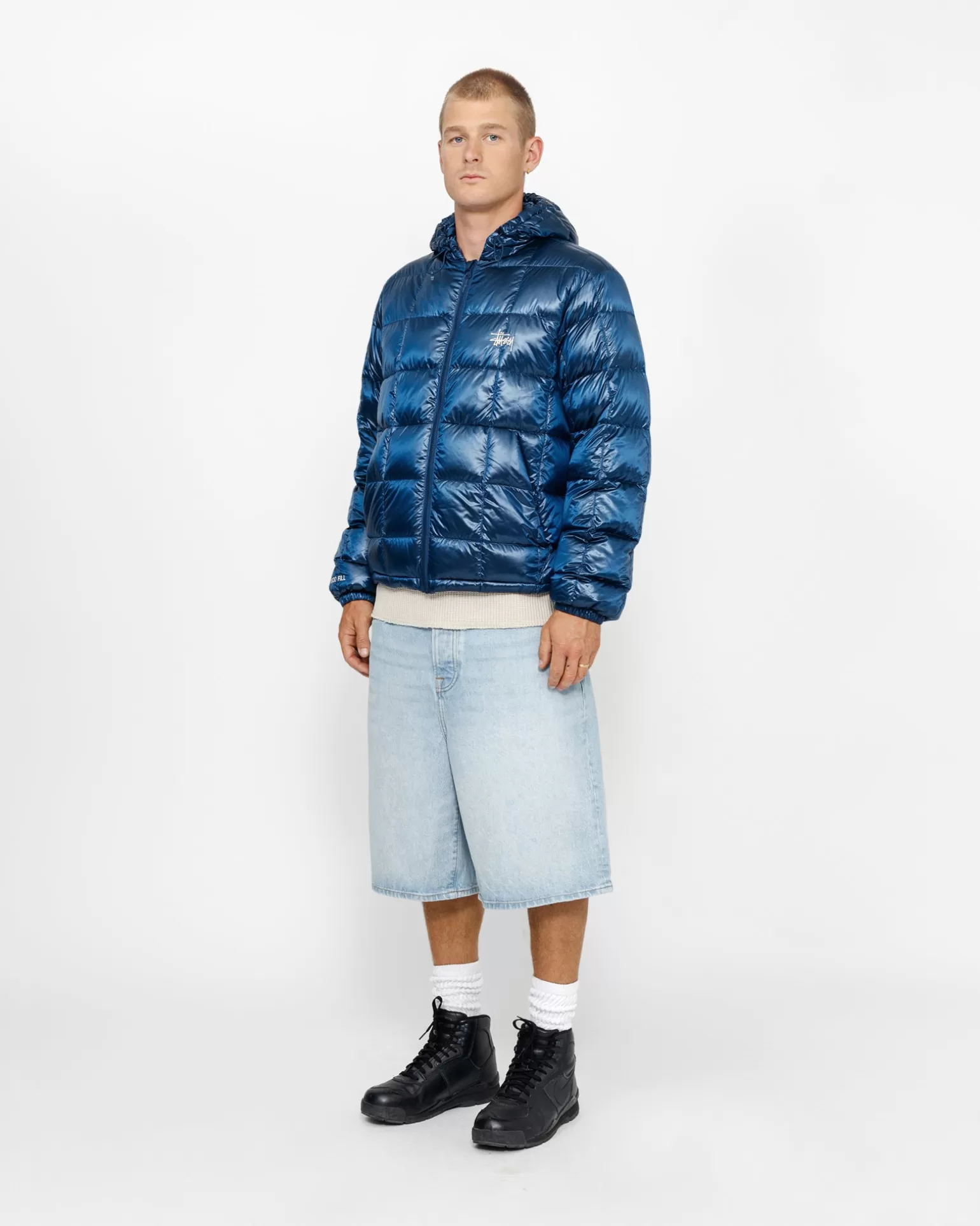 Hot Stüssy MIDWEIGHT HOODED PUFFER Royal