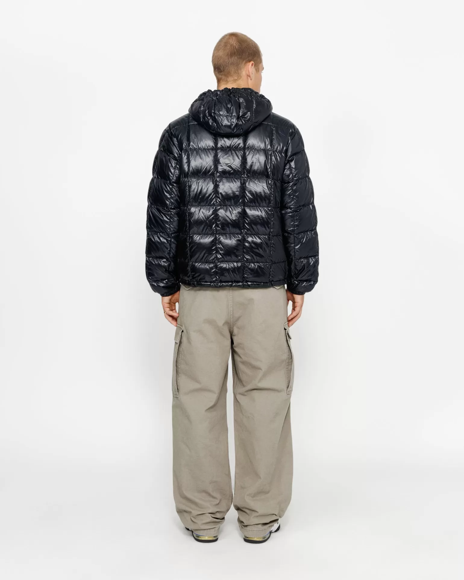 Hot Stüssy MIDWEIGHT HOODED PUFFER Black
