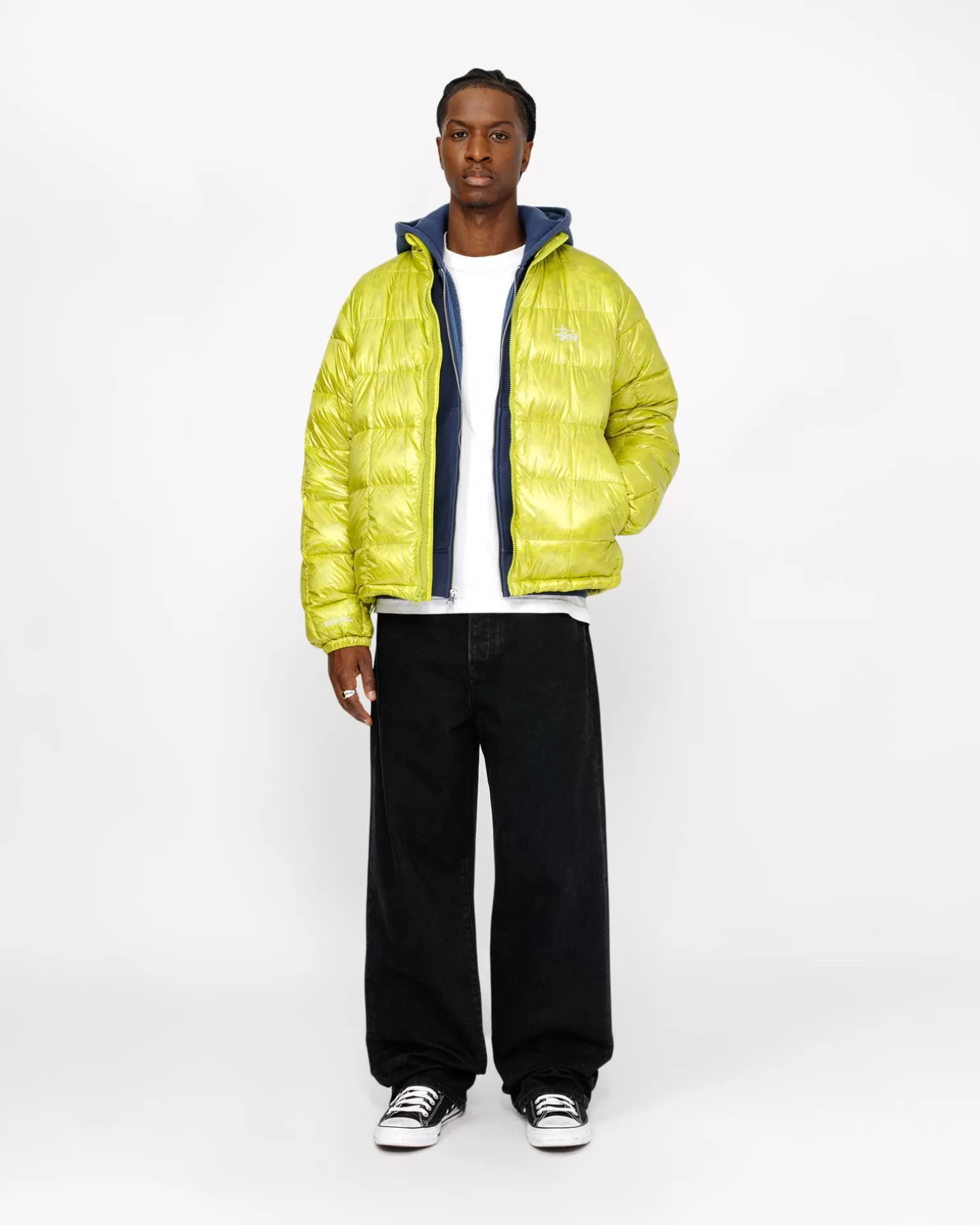 Outlet Stüssy MIDWEIGHT PUFFER Lime