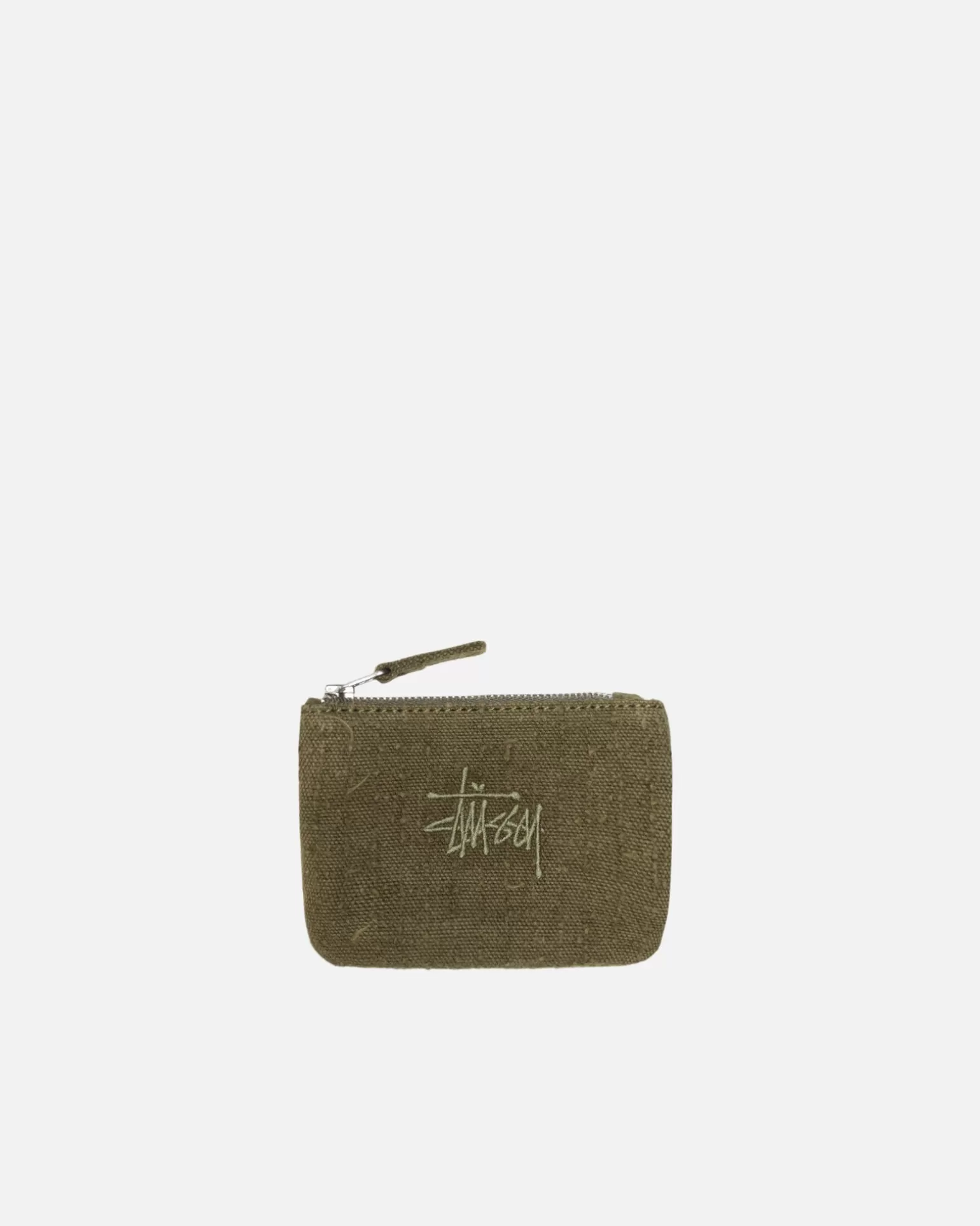 Online Stüssy NEEDLE PUNCH COIN POUCH Olive