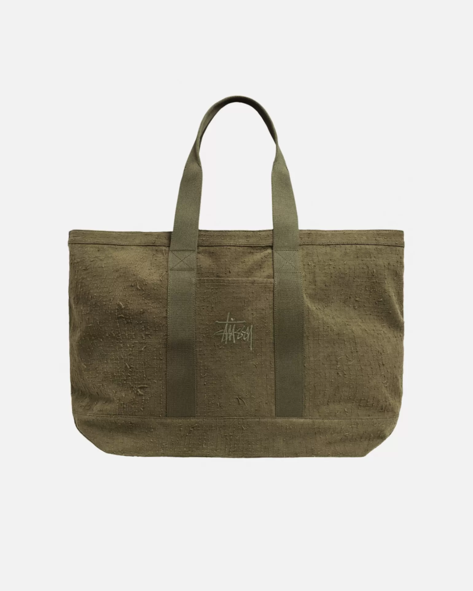Cheap Stüssy NEEDLE PUNCH XL TOTE BAG Olive