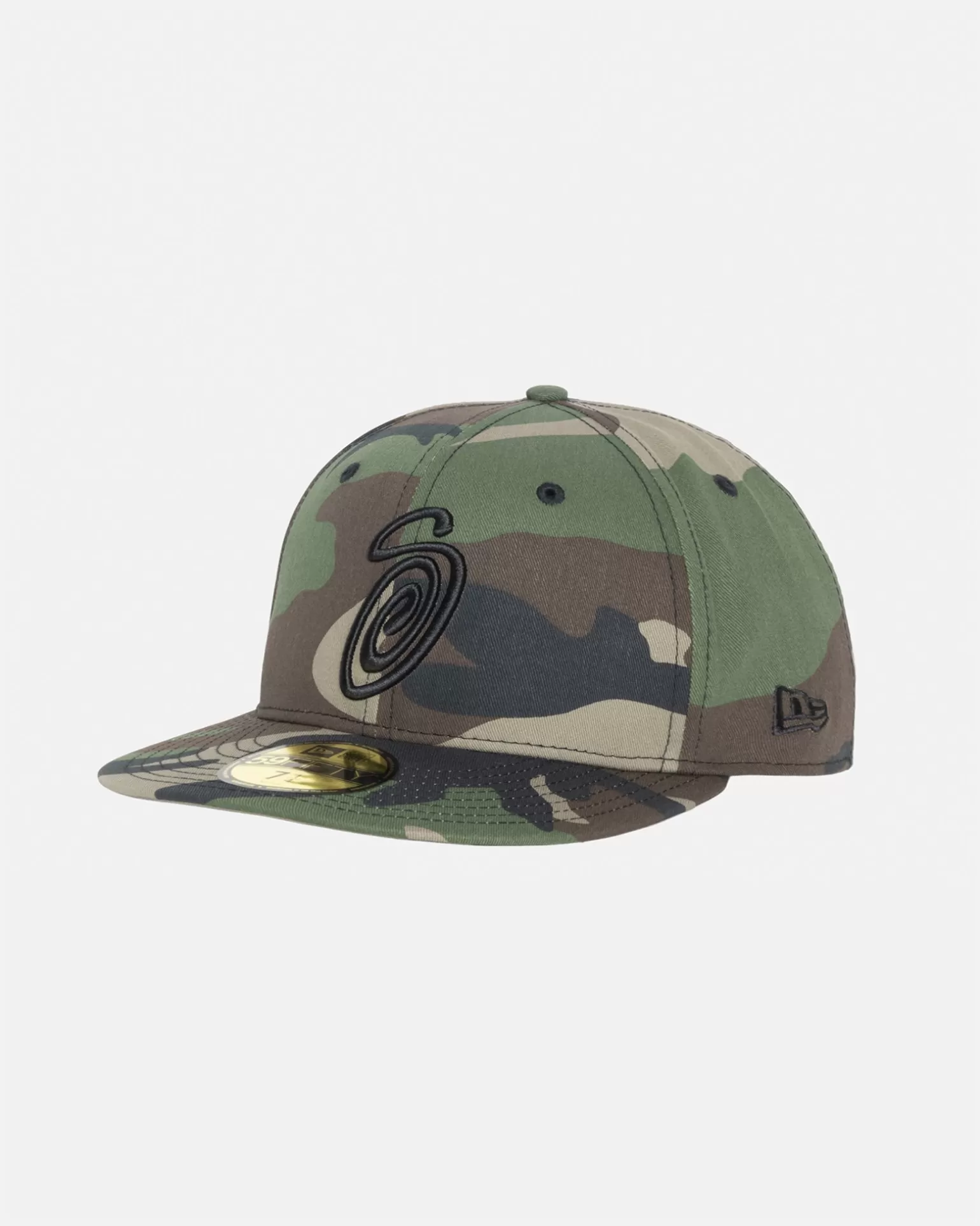 Sale Stüssy NEW ERA 59FIFTY SWIRLY S Woodland Camo