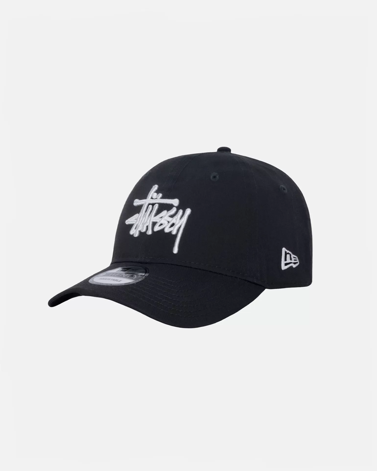 Shop Stüssy NEW ERA 9TWENTY BASIC STRAPBACK Black