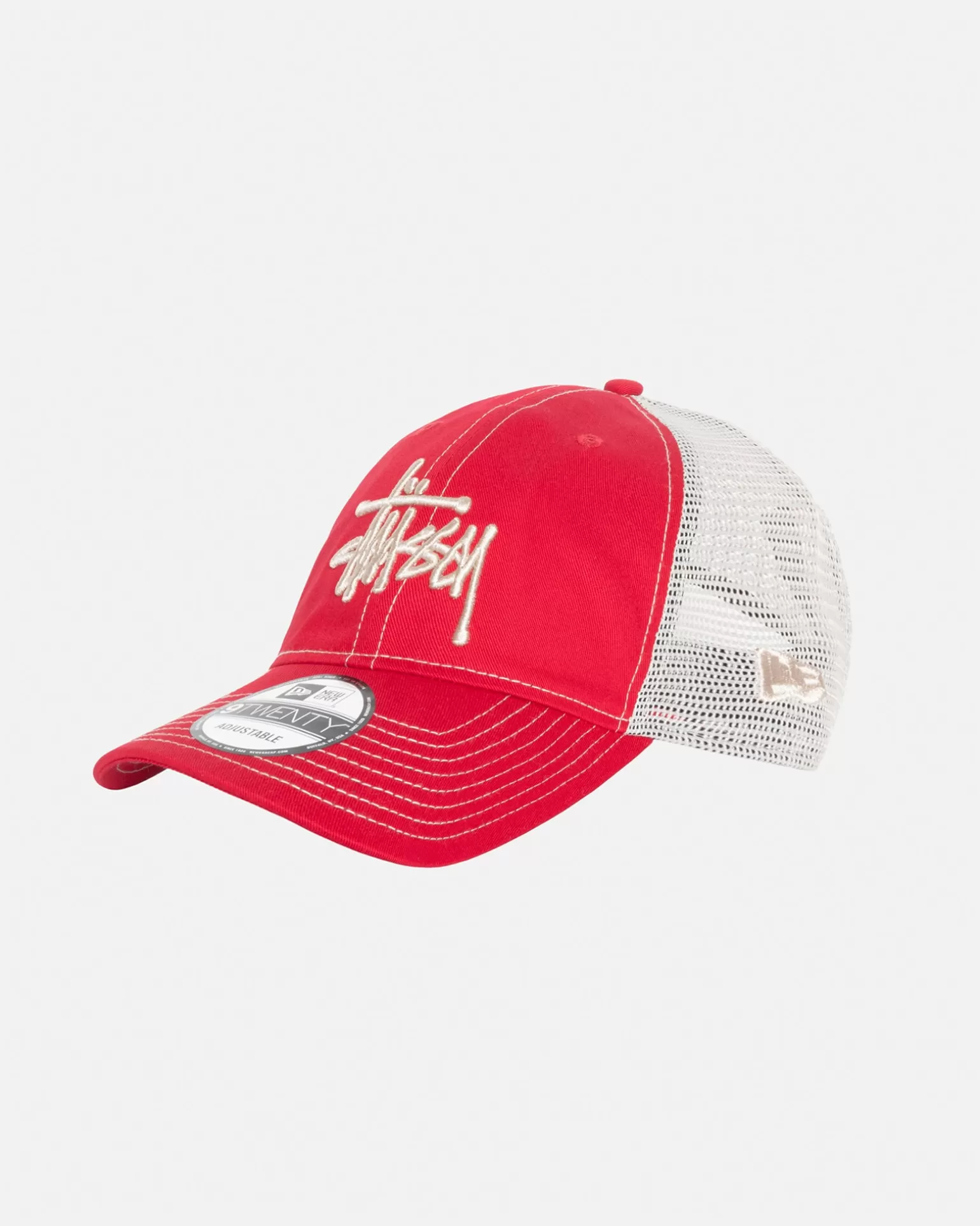 Best Stüssy NEW ERA 9TWENTY BASIC TRUCKER Scarlet