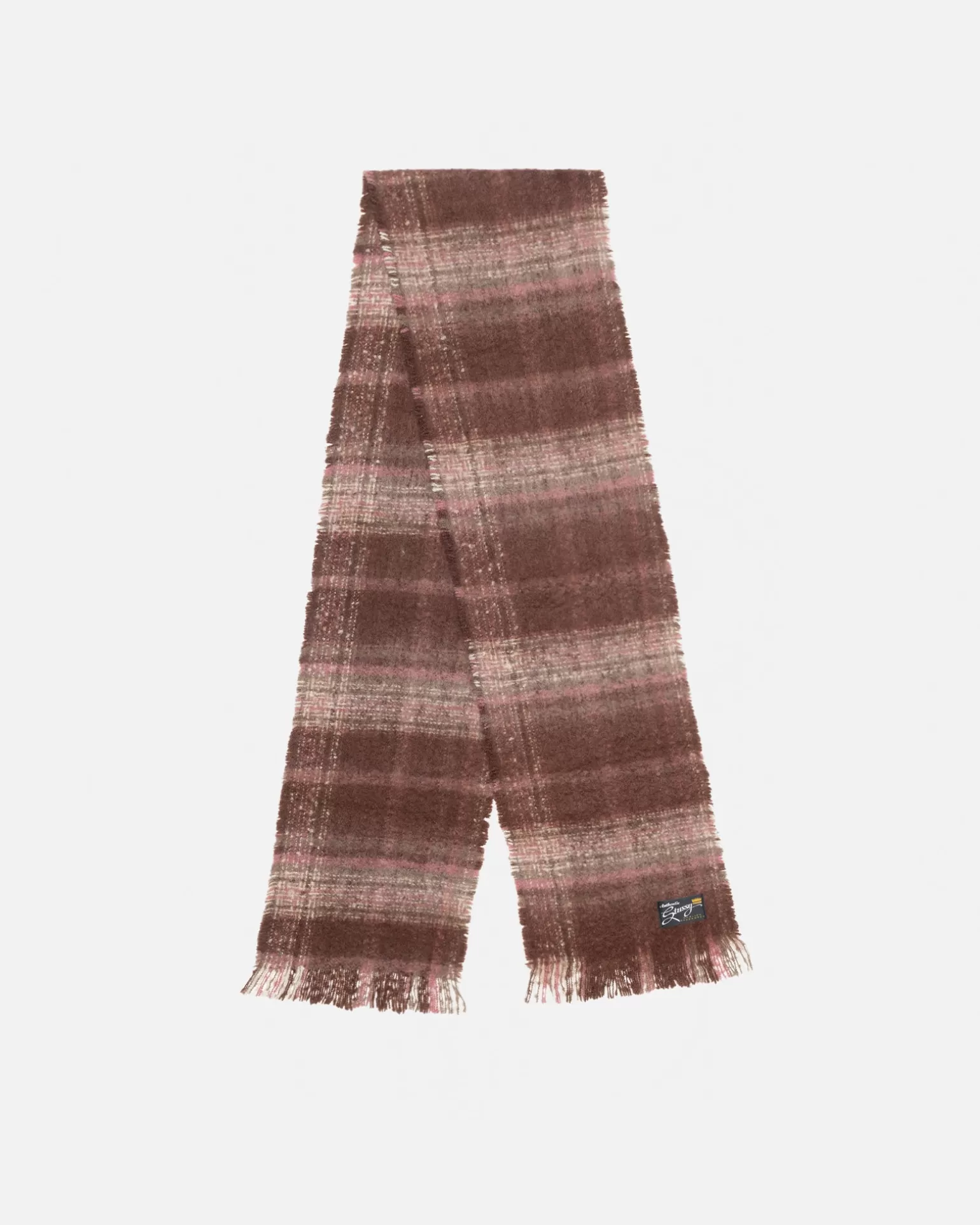 Fashion Stüssy PLAID SCARF Burgundy Plaid