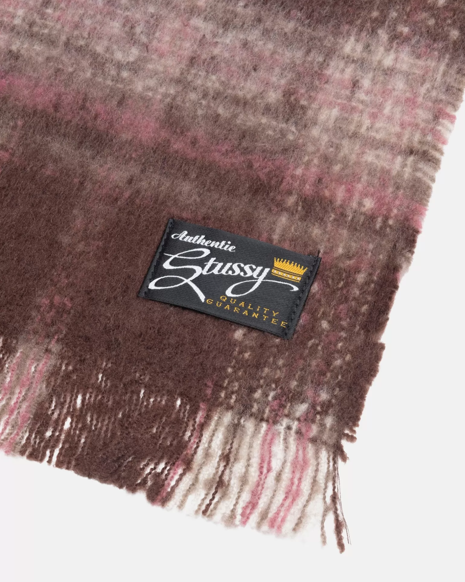 Fashion Stüssy PLAID SCARF Burgundy Plaid