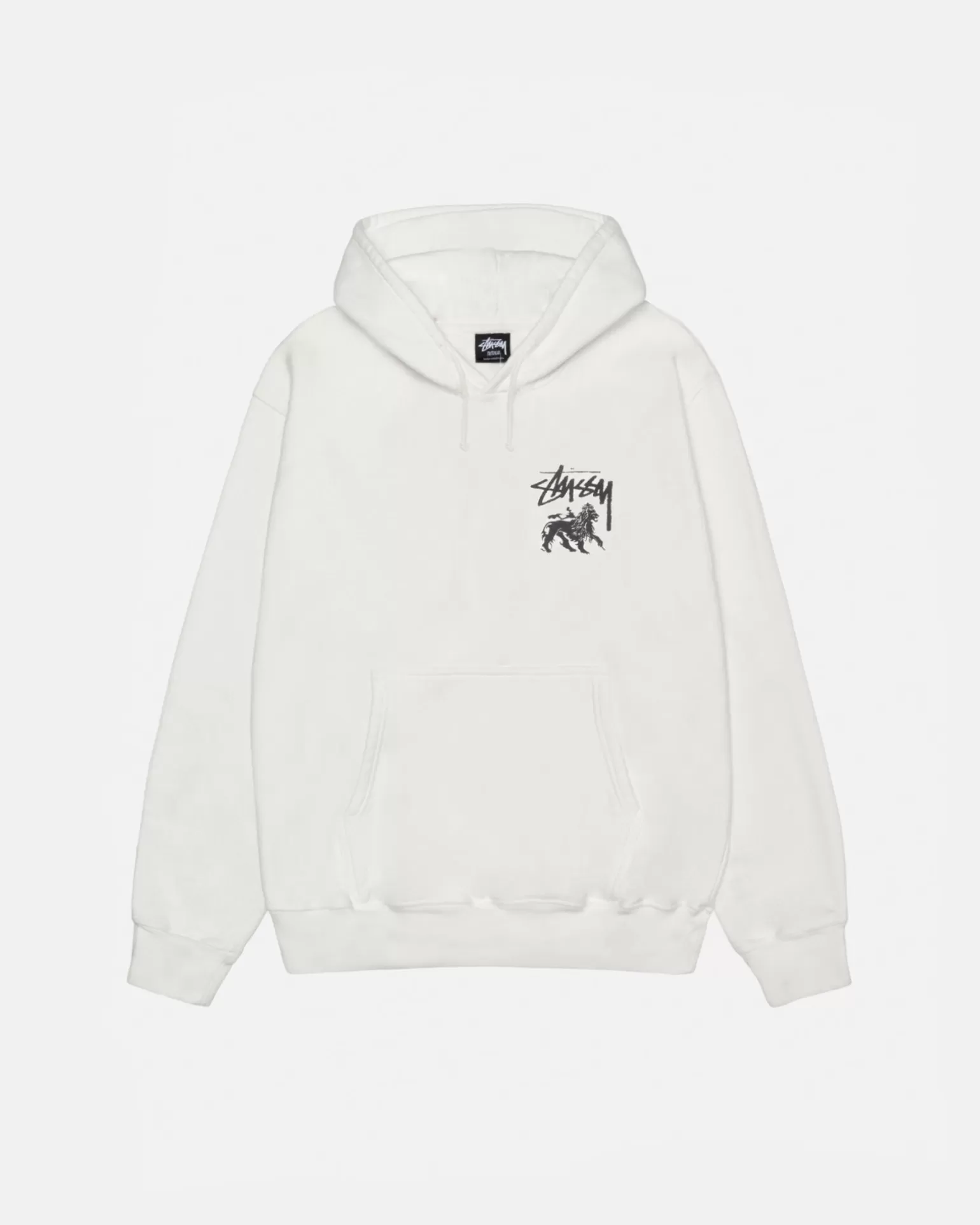 Shop Stüssy RASTA LION HOODIE PIGMENT DYED Natural