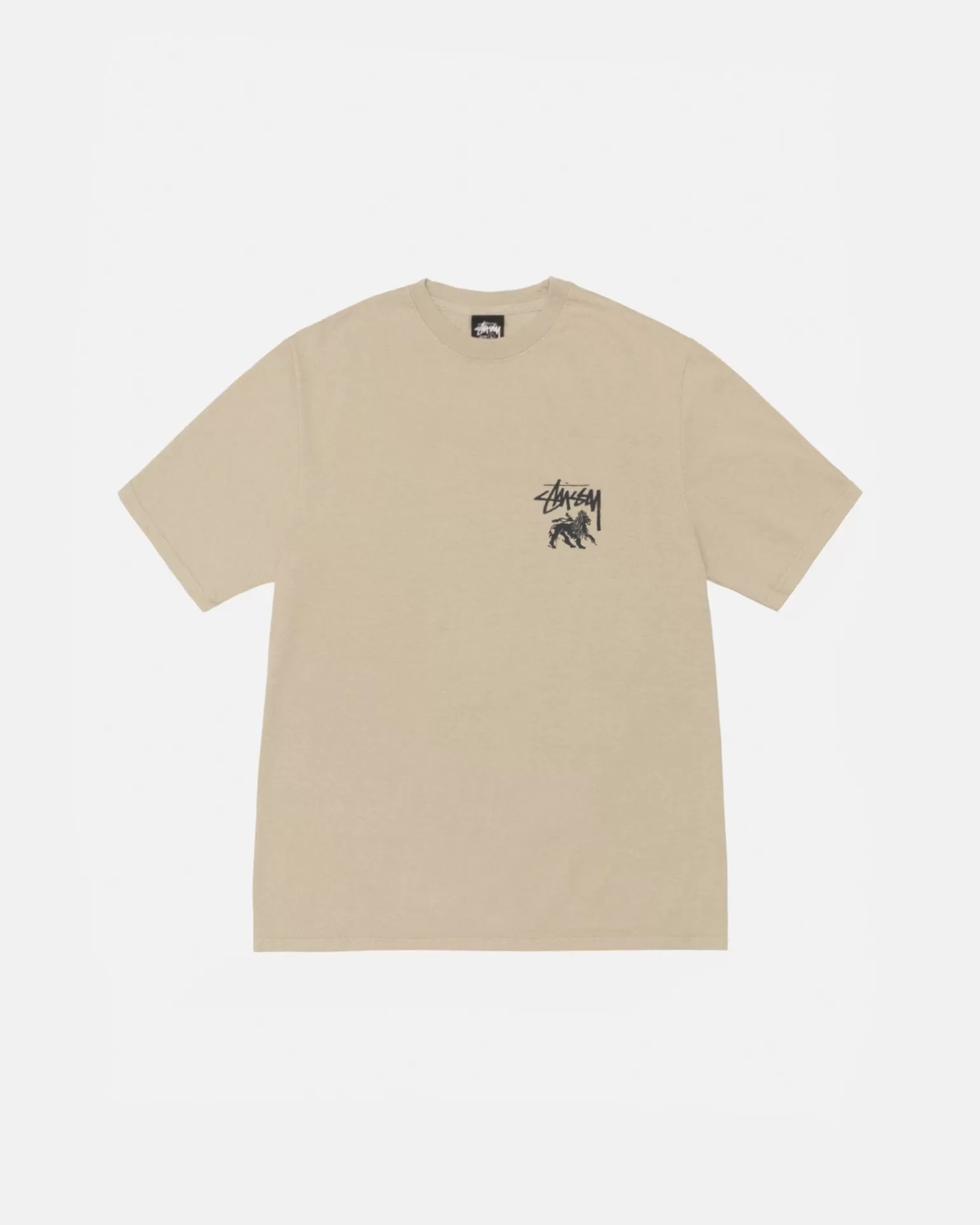Clearance Stüssy RASTA LION TEE PIGMENT DYED Khaki