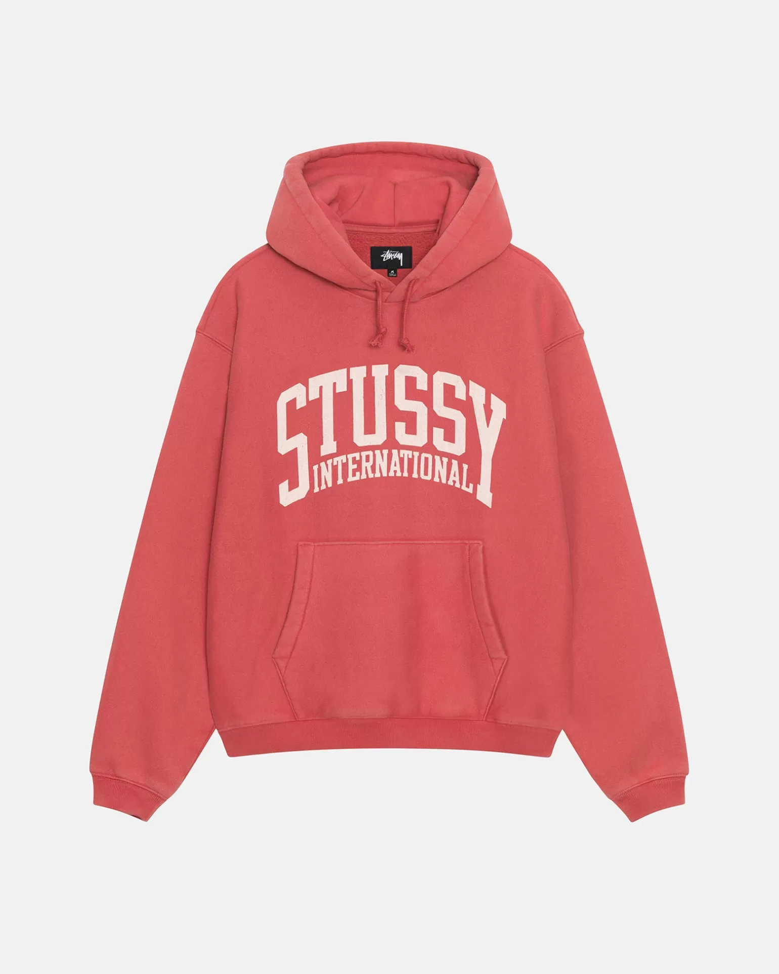 Shop Stüssy RELAXED HOODIE INTERNATIONAL Washed Red