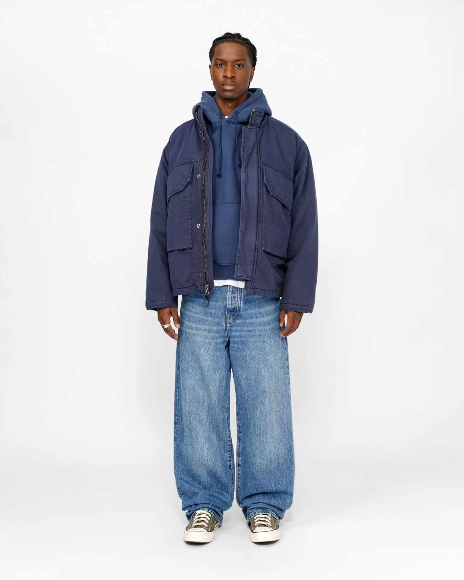 Best Sale Stüssy RELAXED JEAN DENIM Medium Blue