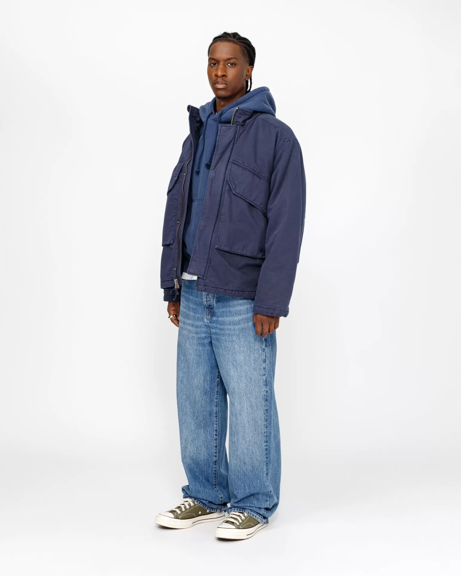 Best Sale Stüssy RELAXED JEAN DENIM Medium Blue