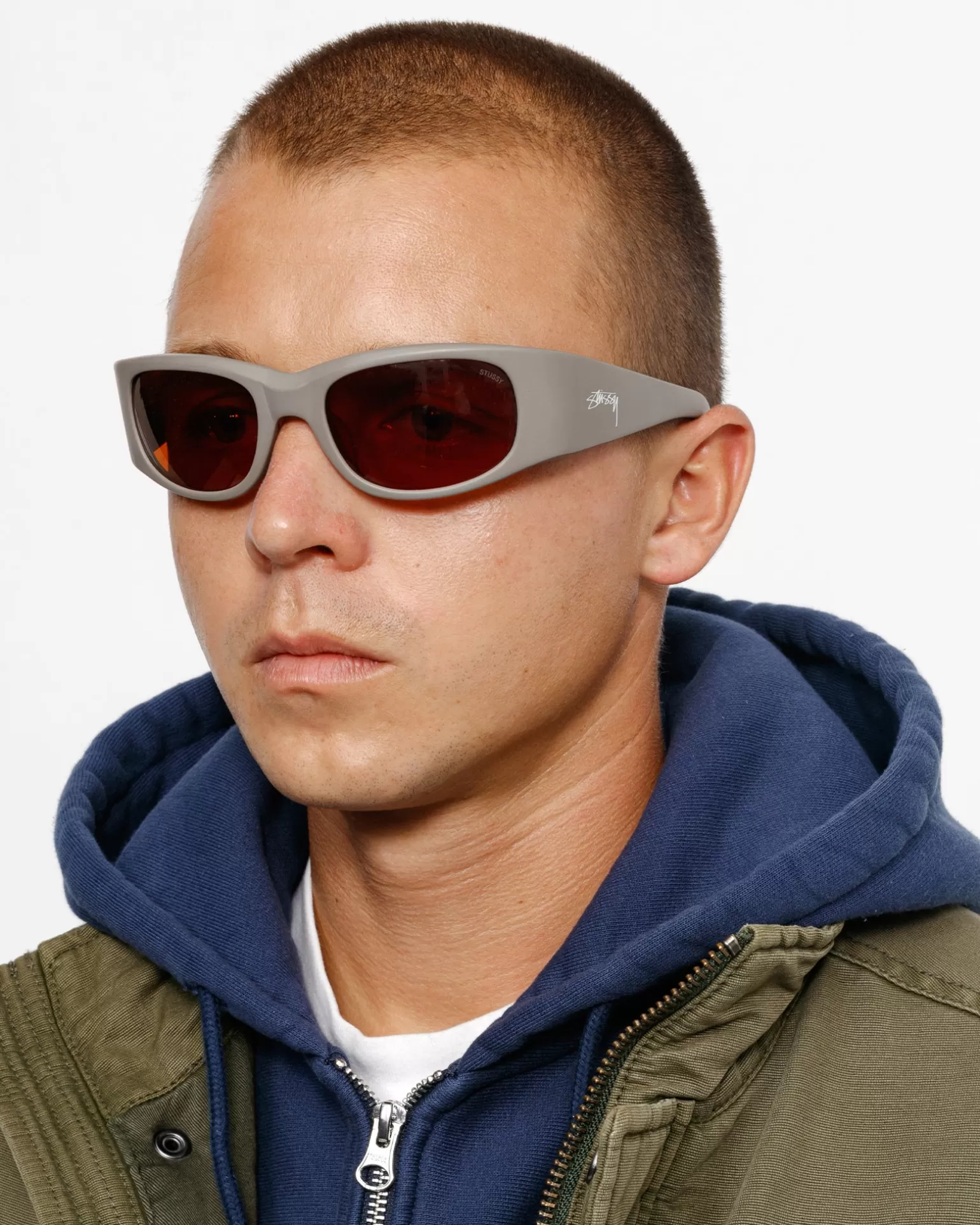Discount Stüssy RENE SUNGLASSES Matte Coyote/Dark Amber Lens