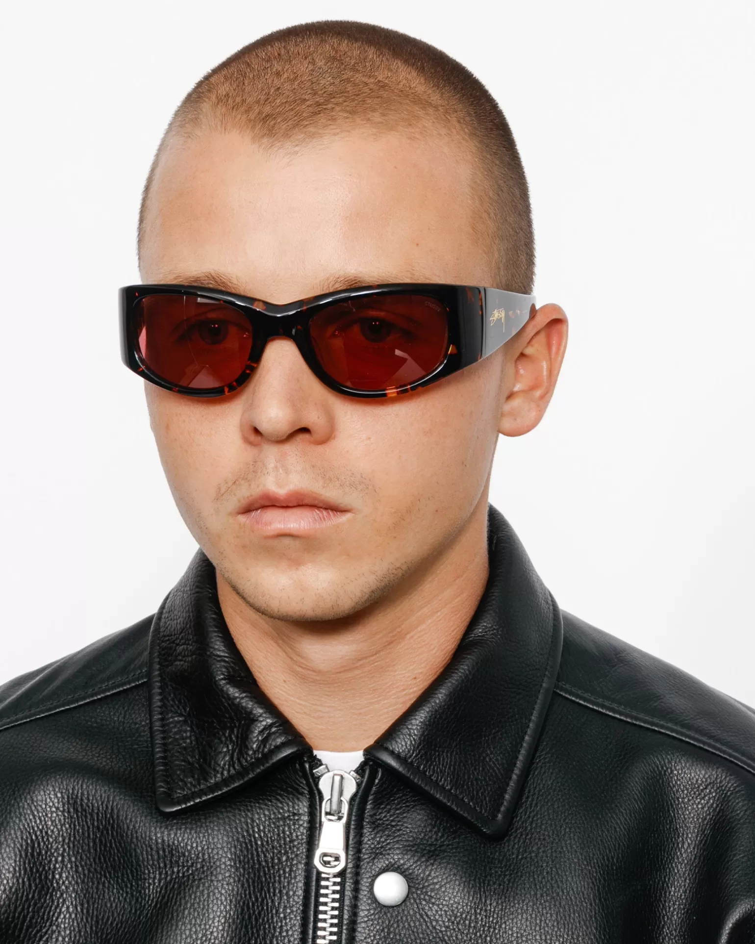 Sale Stüssy RENE SUNGLASSES Tortoise/Pink Lens