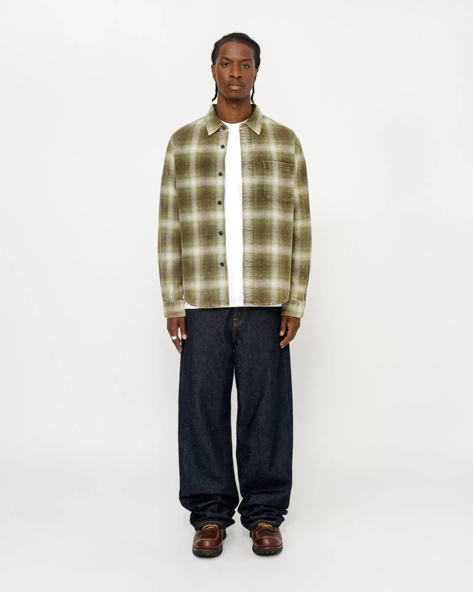 Store Stüssy ROCCO FLANNEL PLAID SHIRT Green