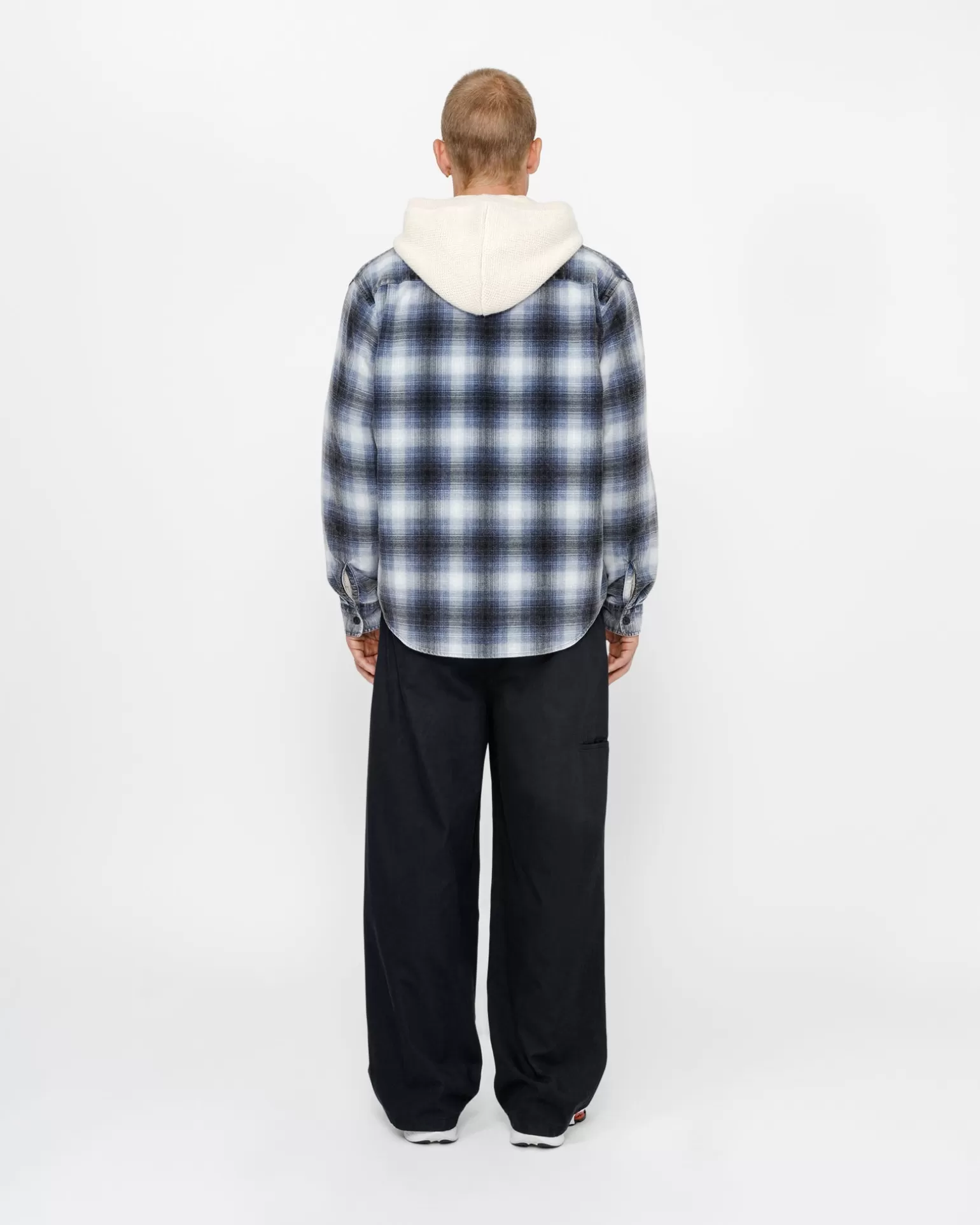 Hot Stüssy ROCCO FLANNEL PLAID SHIRT Blue