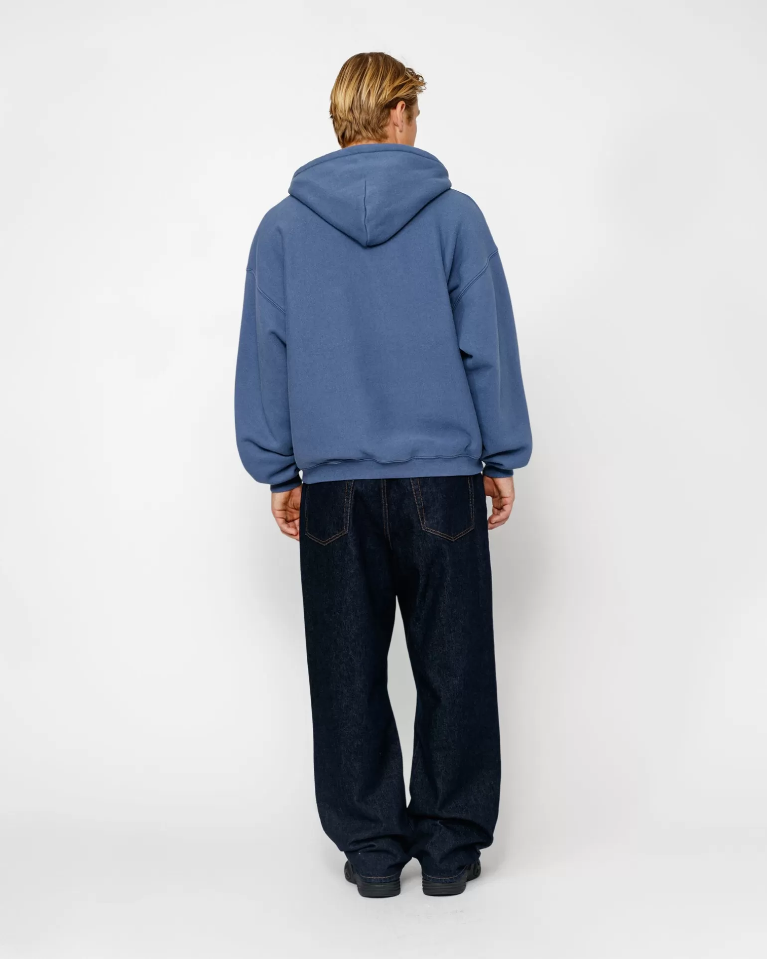 Fashion Stüssy SATIN PATCH HOODIE Blue