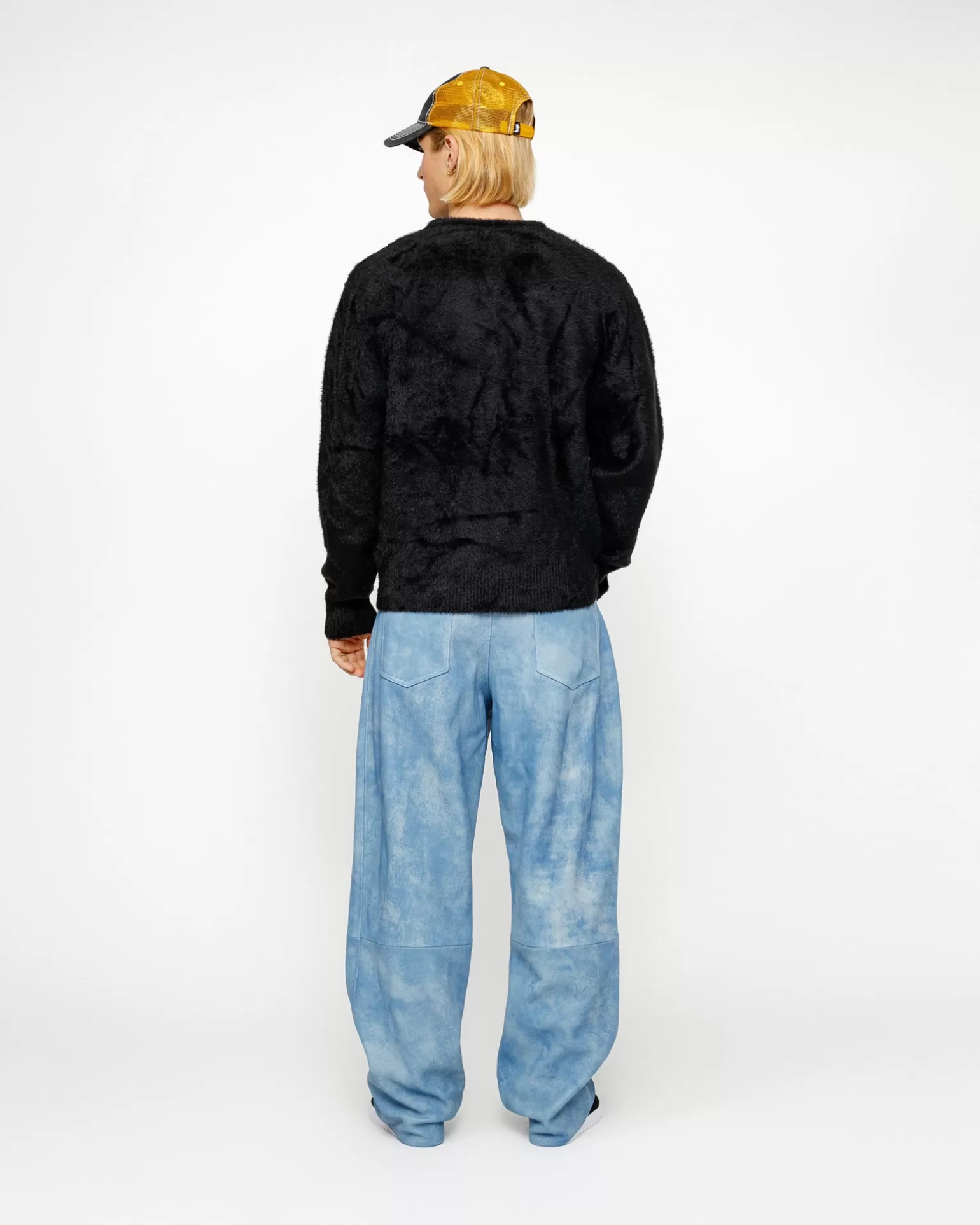New Stüssy SHAGGY CARDIGAN Black