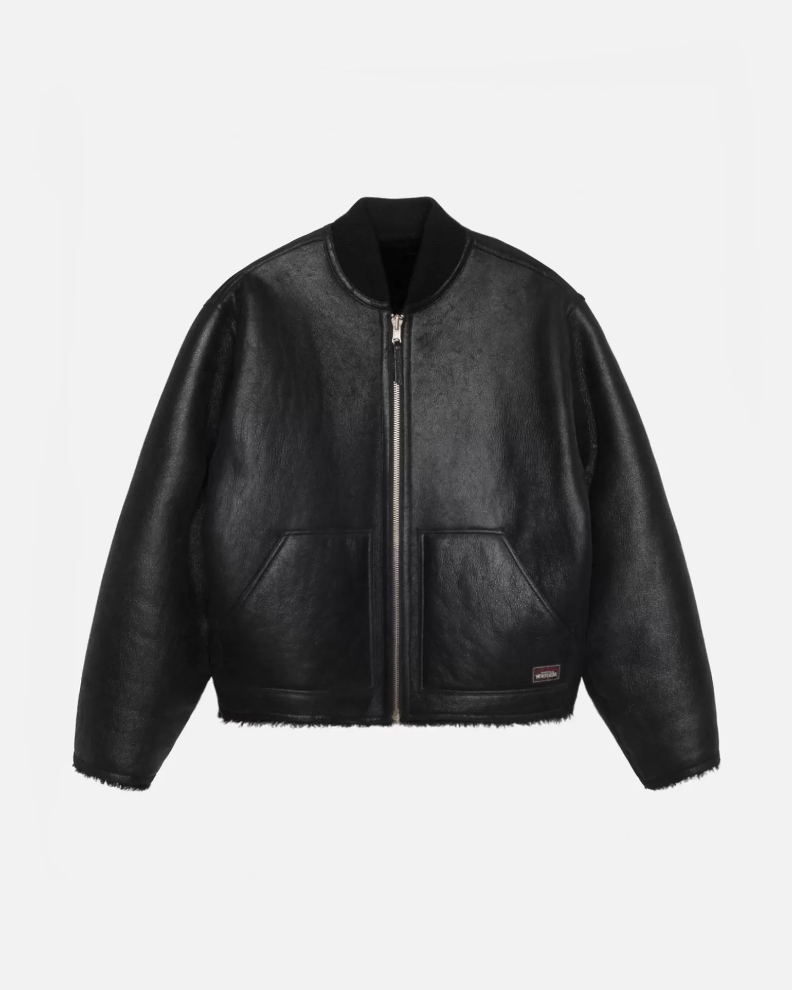 Cheap Stüssy SHEARLING REVERSIBLE BOMBER Black