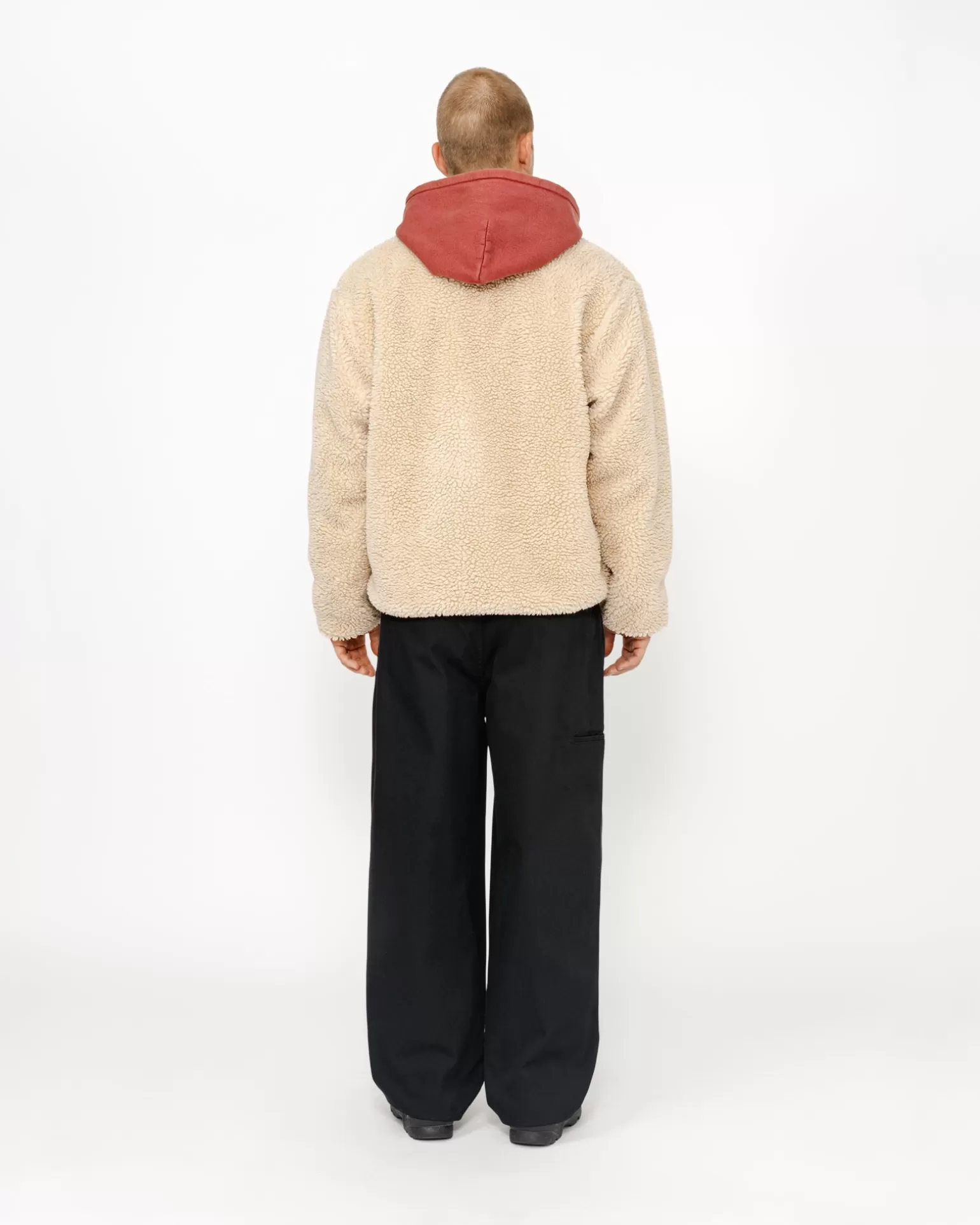 Cheap Stüssy SHERPA REVERSIBLE JACKET Natural