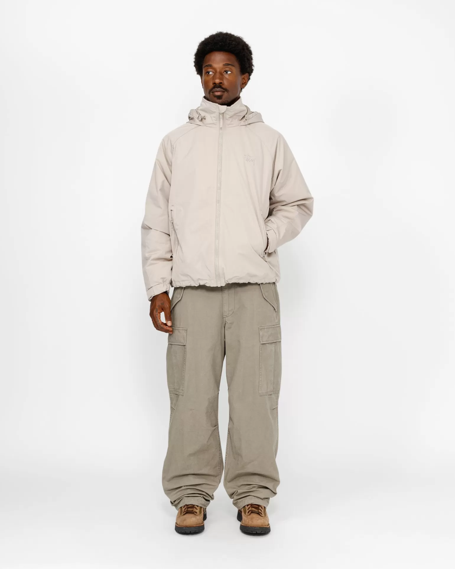 Best Sale Stüssy SHORT MILITARY PARKA Stone