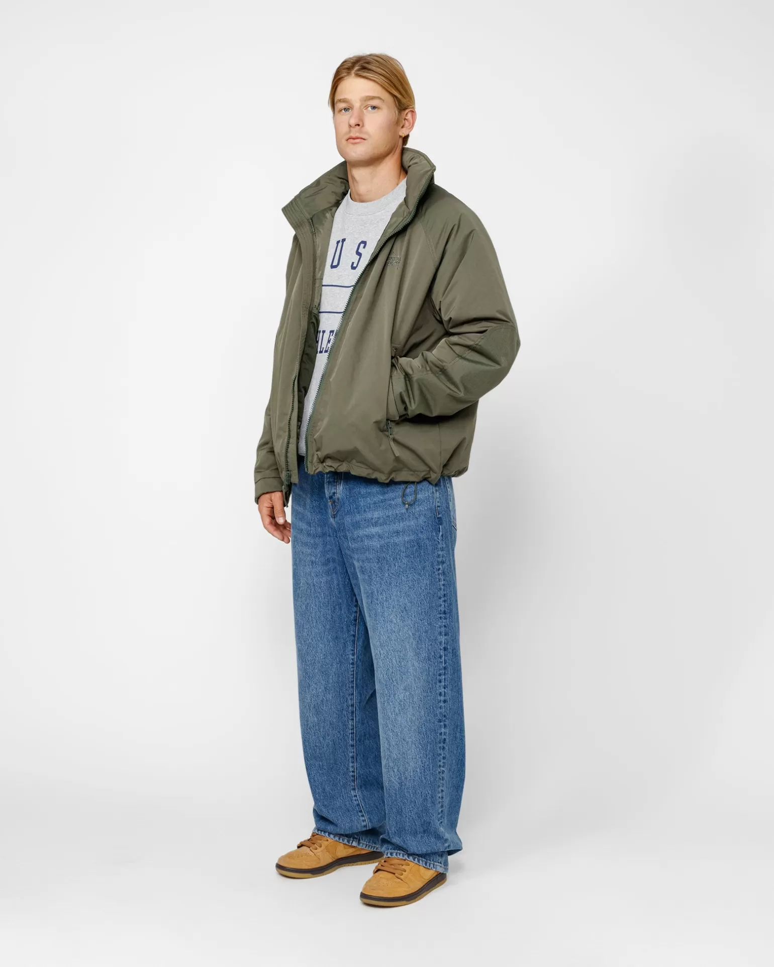 Cheap Stüssy SHORT MILITARY PARKA Pine