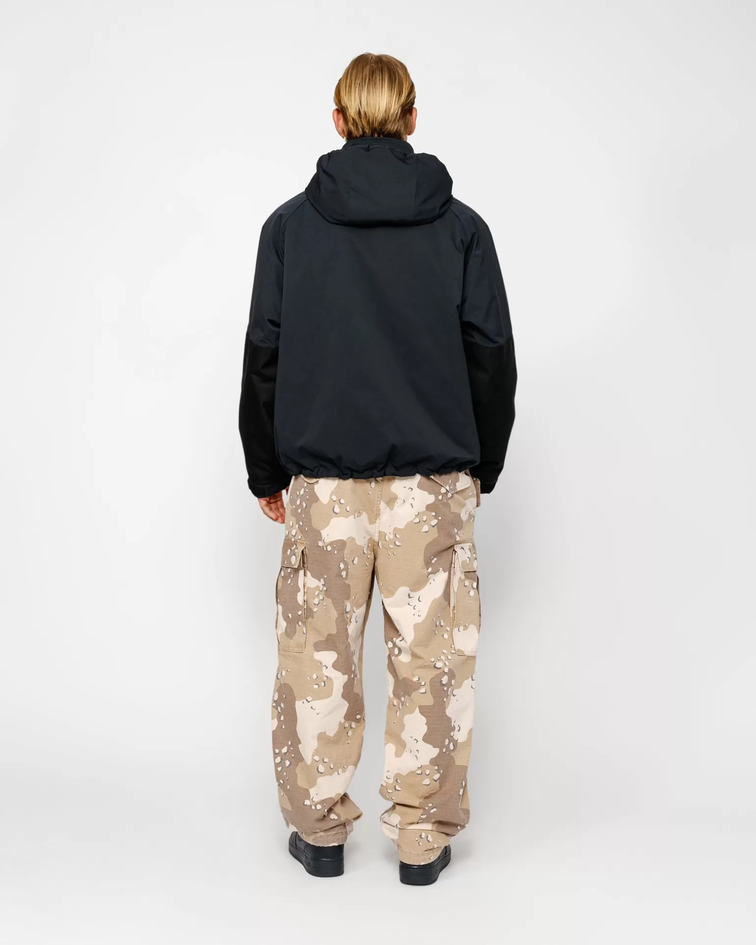 Sale Stüssy SHORT MILITARY PARKA Black