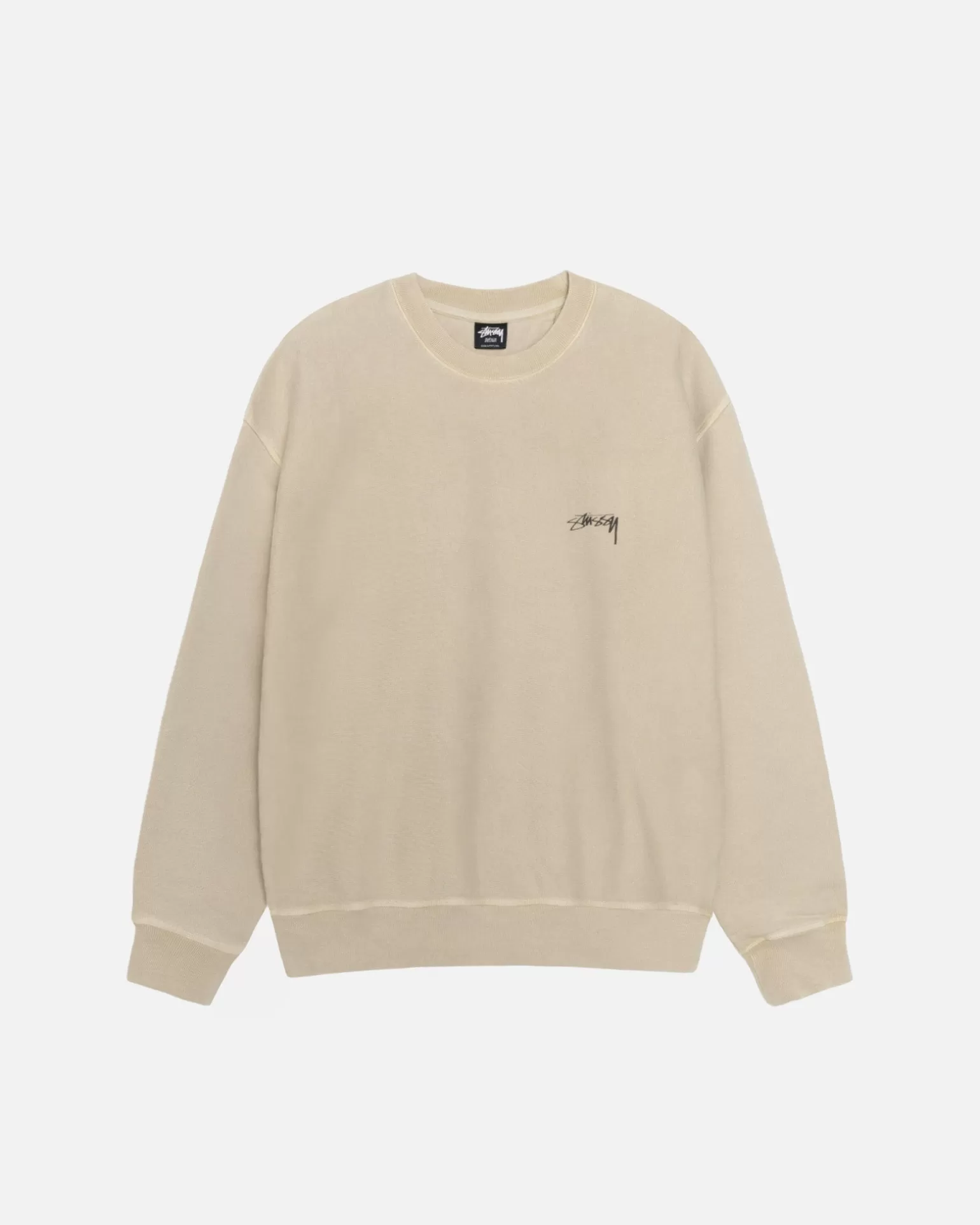 Best Sale Stüssy SMOOTH STOCK CREW PIGMENT DYED Khaki