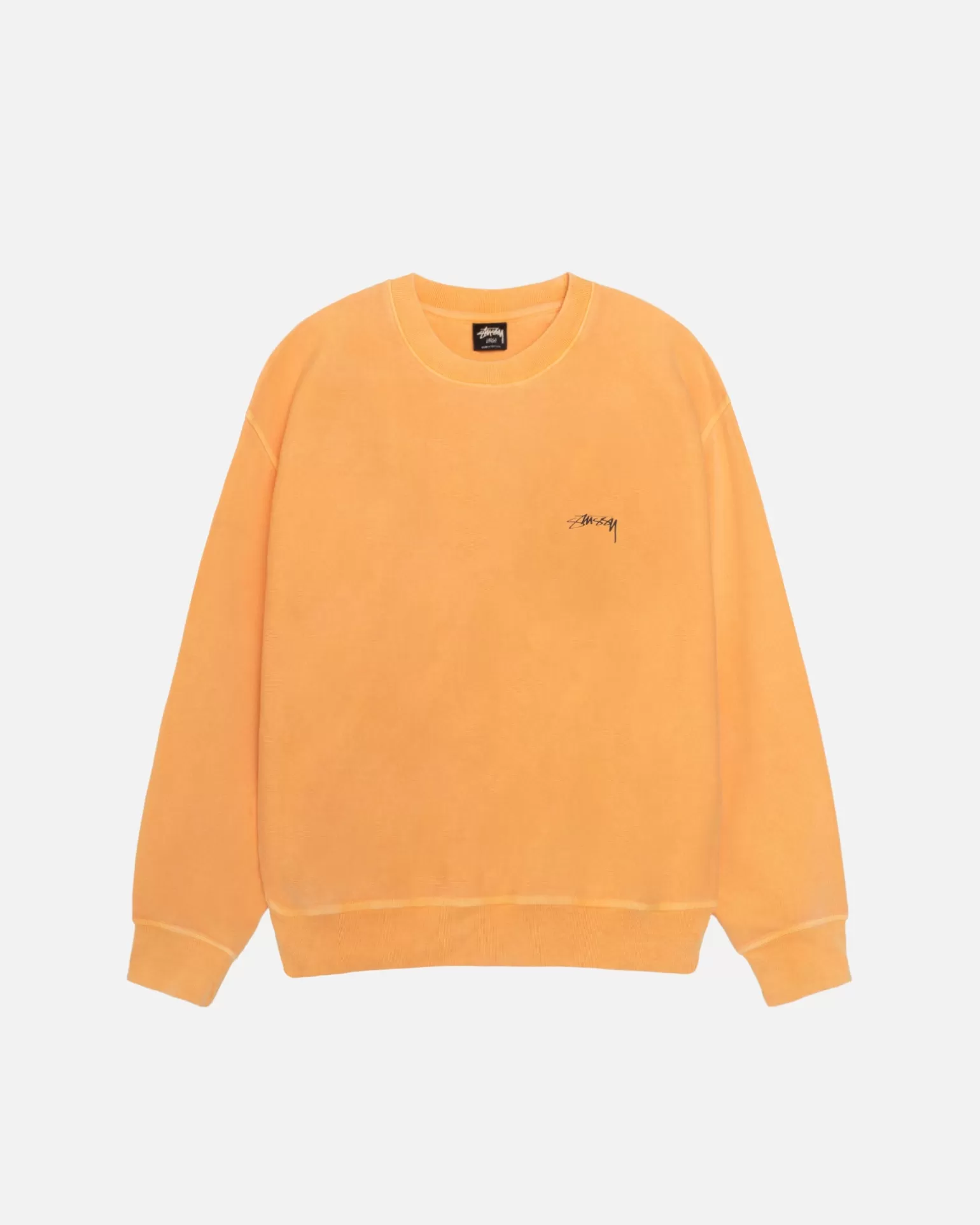Fashion Stüssy SMOOTH STOCK CREW PIGMENT DYED Orange