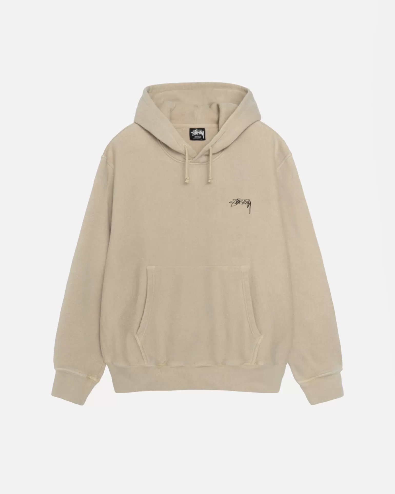 Outlet Stüssy SMOOTH STOCK HOODIE PIGMENT DYED Khaki