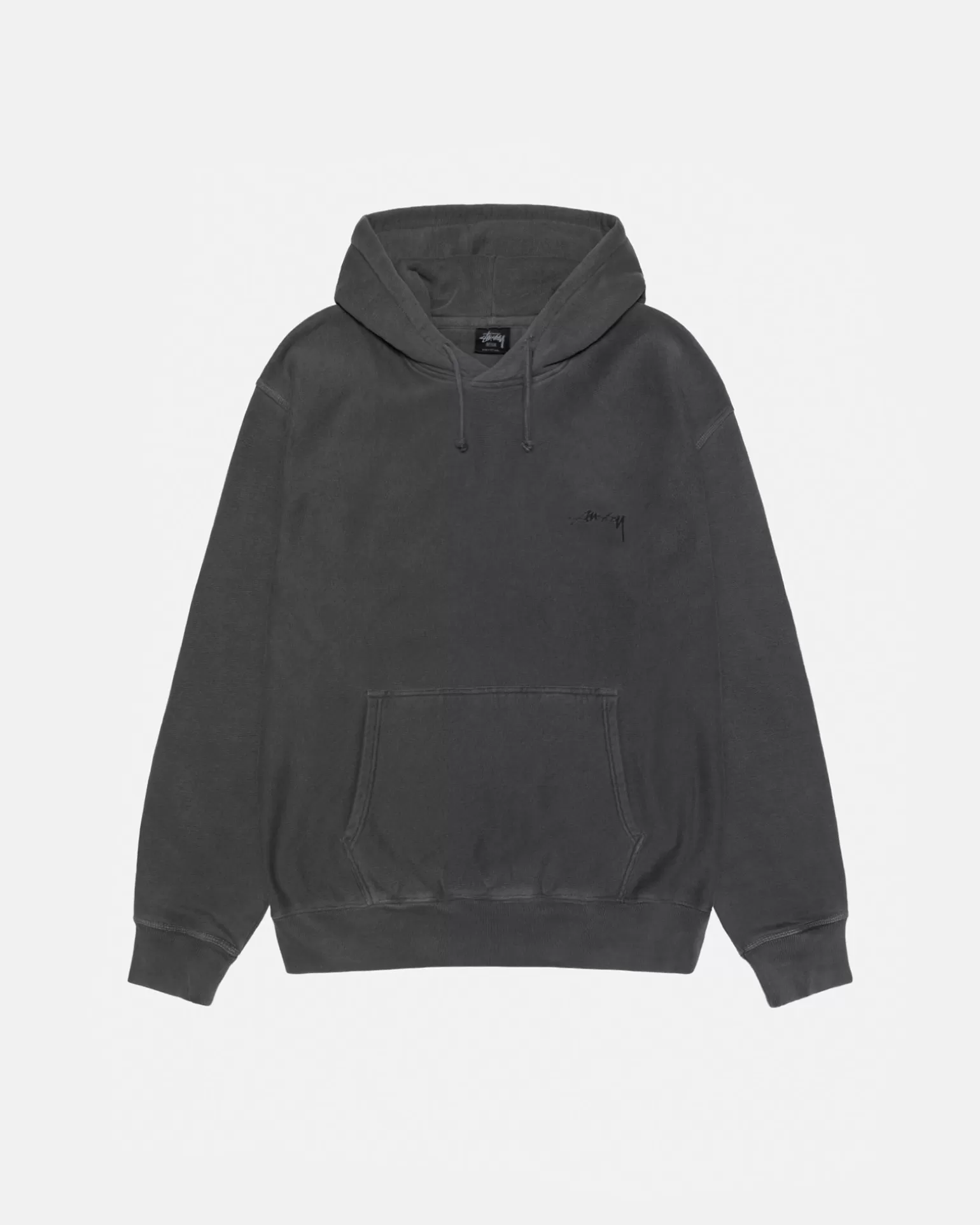 Outlet Stüssy SMOOTH STOCK HOODIE PIGMENT DYED Black/Black