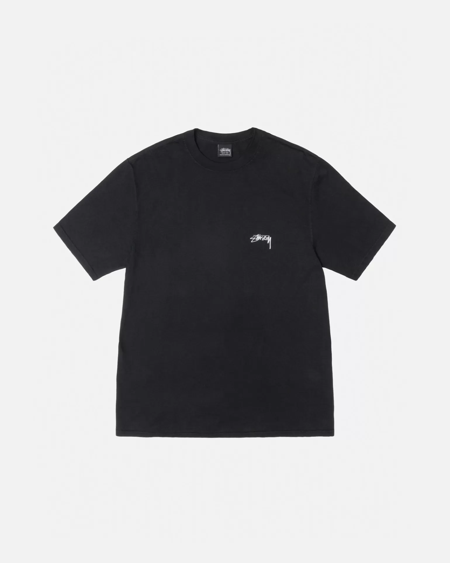 Cheap Stüssy SMOOTH STOCK TEE PIGMENT DYED Black