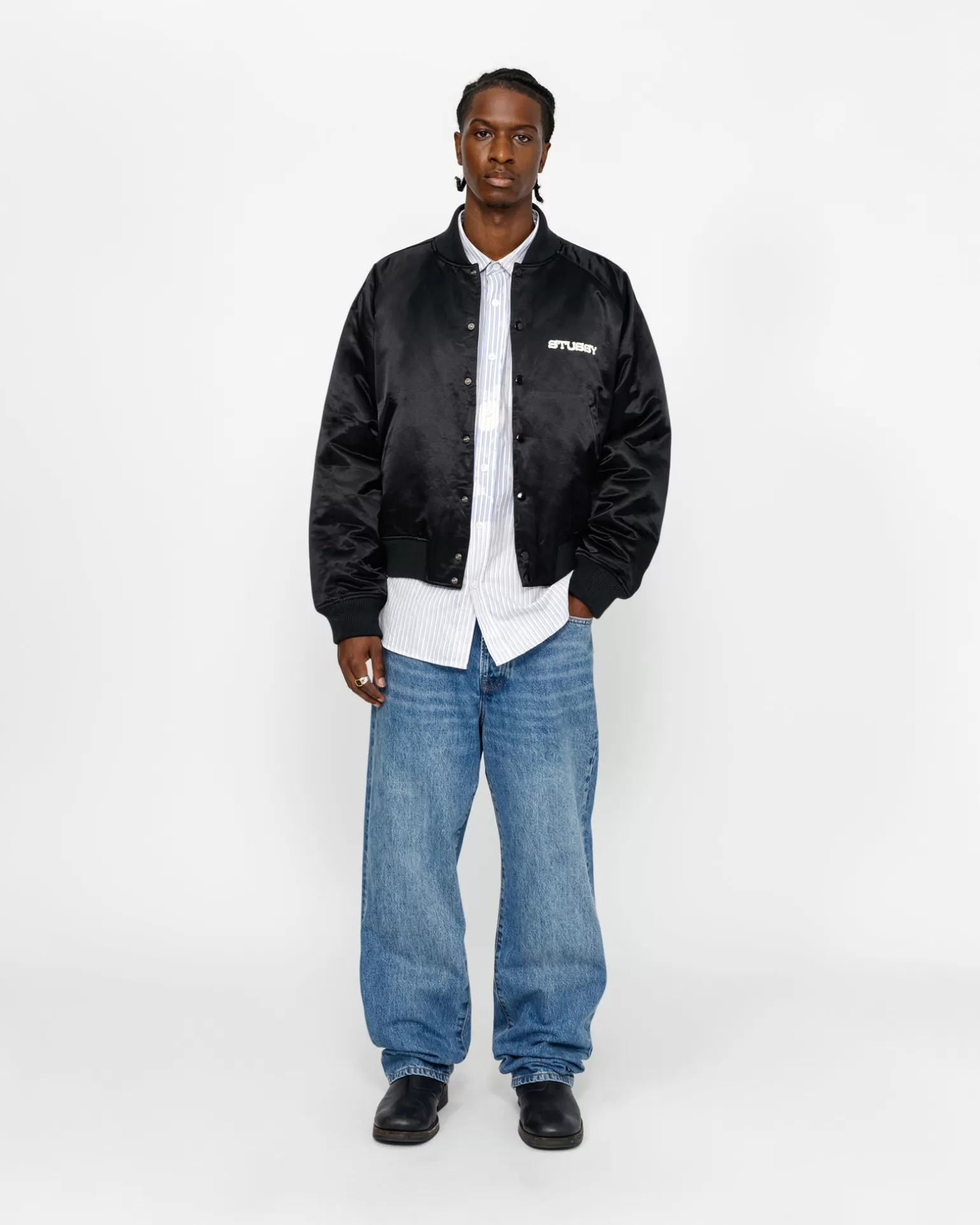 New Stüssy SOUVENIR JACKET Black