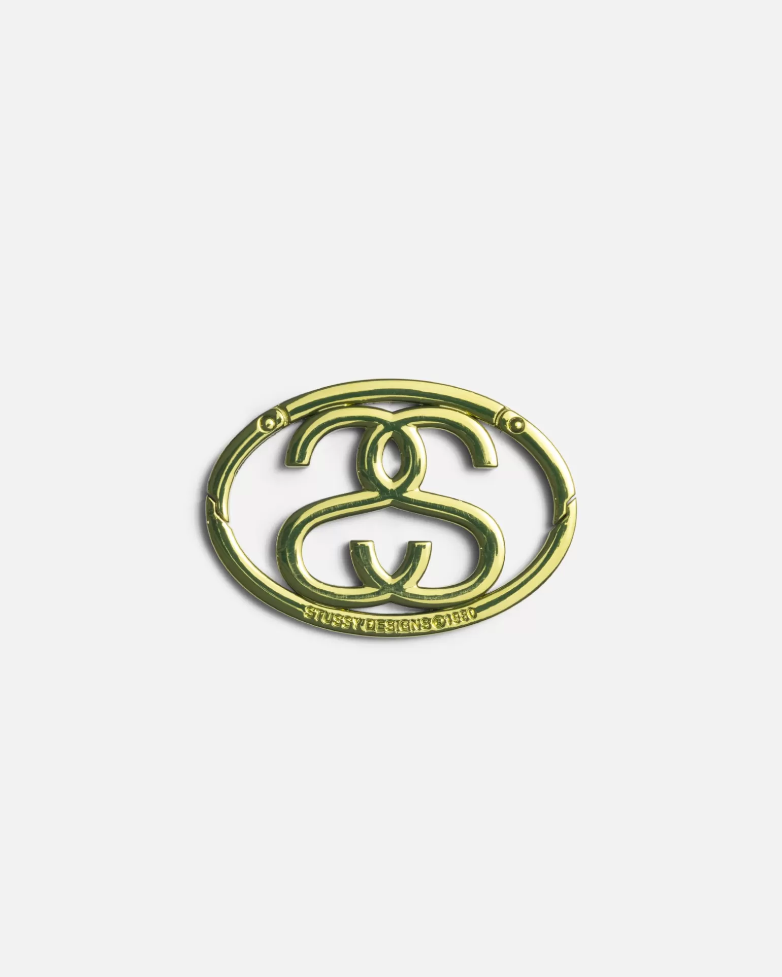 Store Stüssy SS LINK CARABINER Anodized Lime