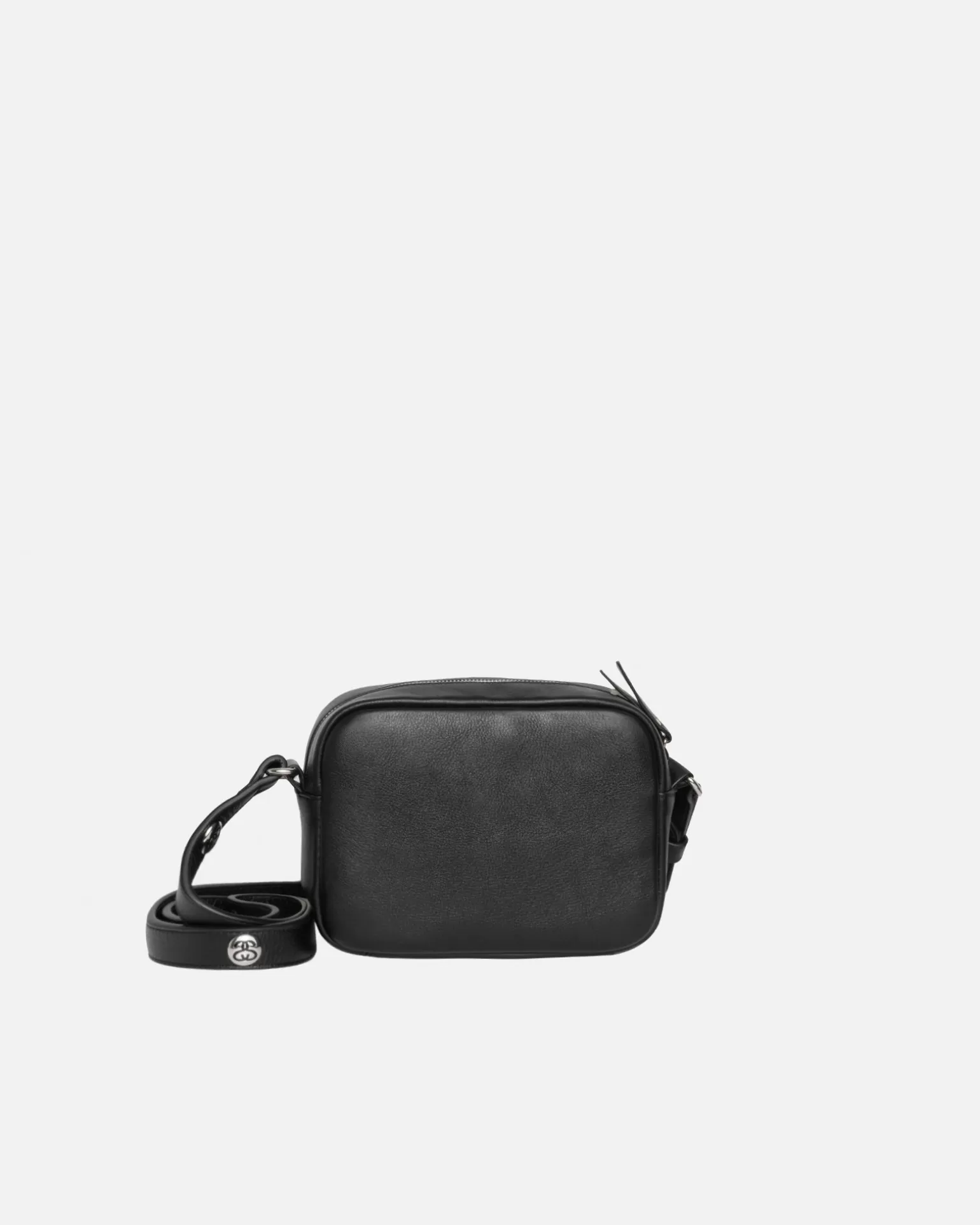 Sale Stüssy SS LINK LEATHER SIDE POUCH Black