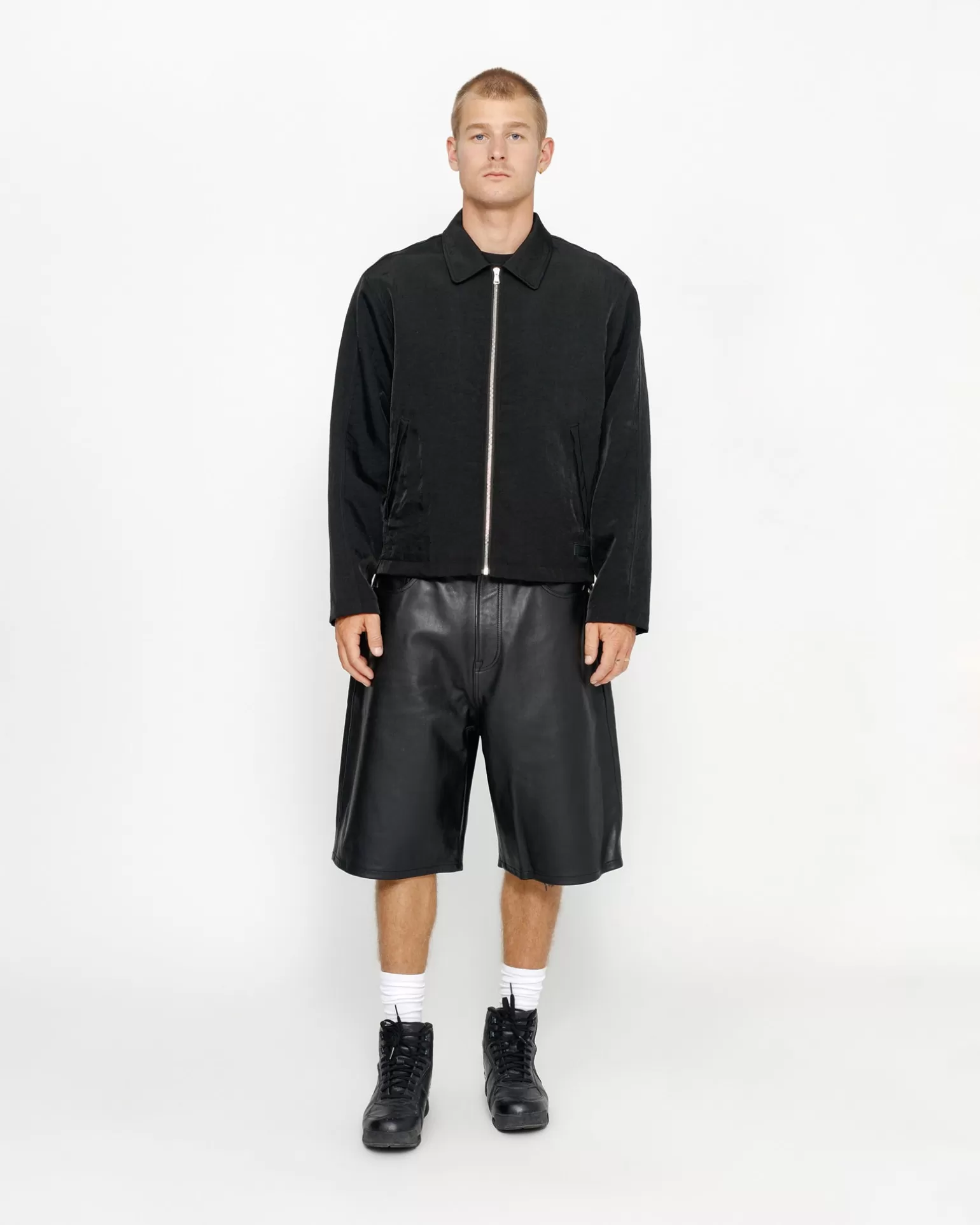 Sale Stüssy SS LINK NYLON CLUB JACKET Black